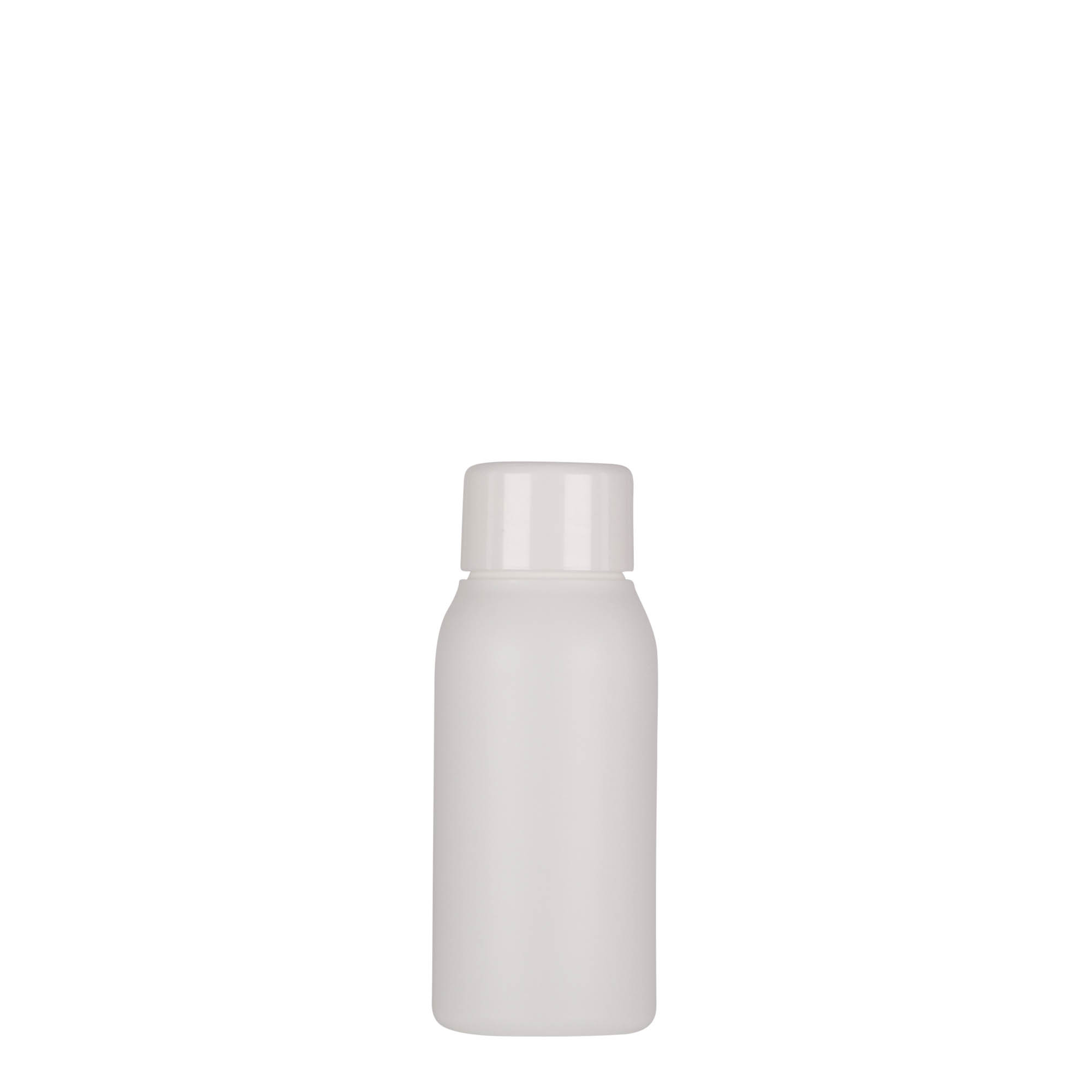50 ml plastflaske 'Tuffy', HDPE, hvit, åpning: 24/410