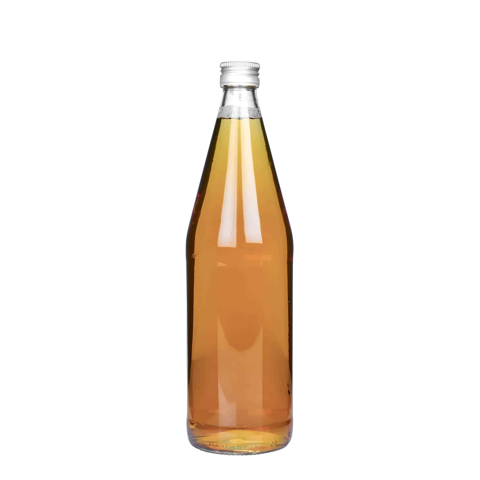 750 ml universell flaske gulrotform, glass, åpning: PP 28