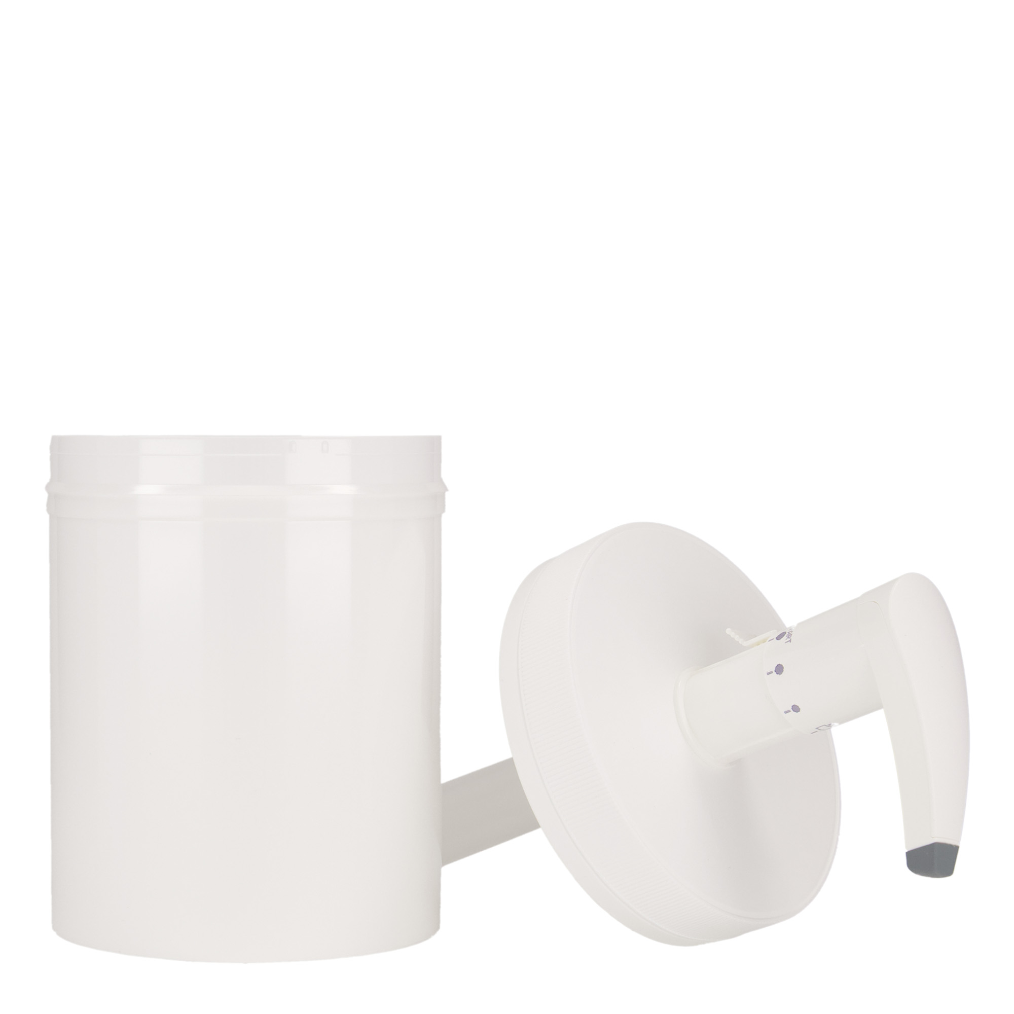1.240 ml dispenserflaske 'Securibox', PP-plast, hvit, åpning: skrukork
