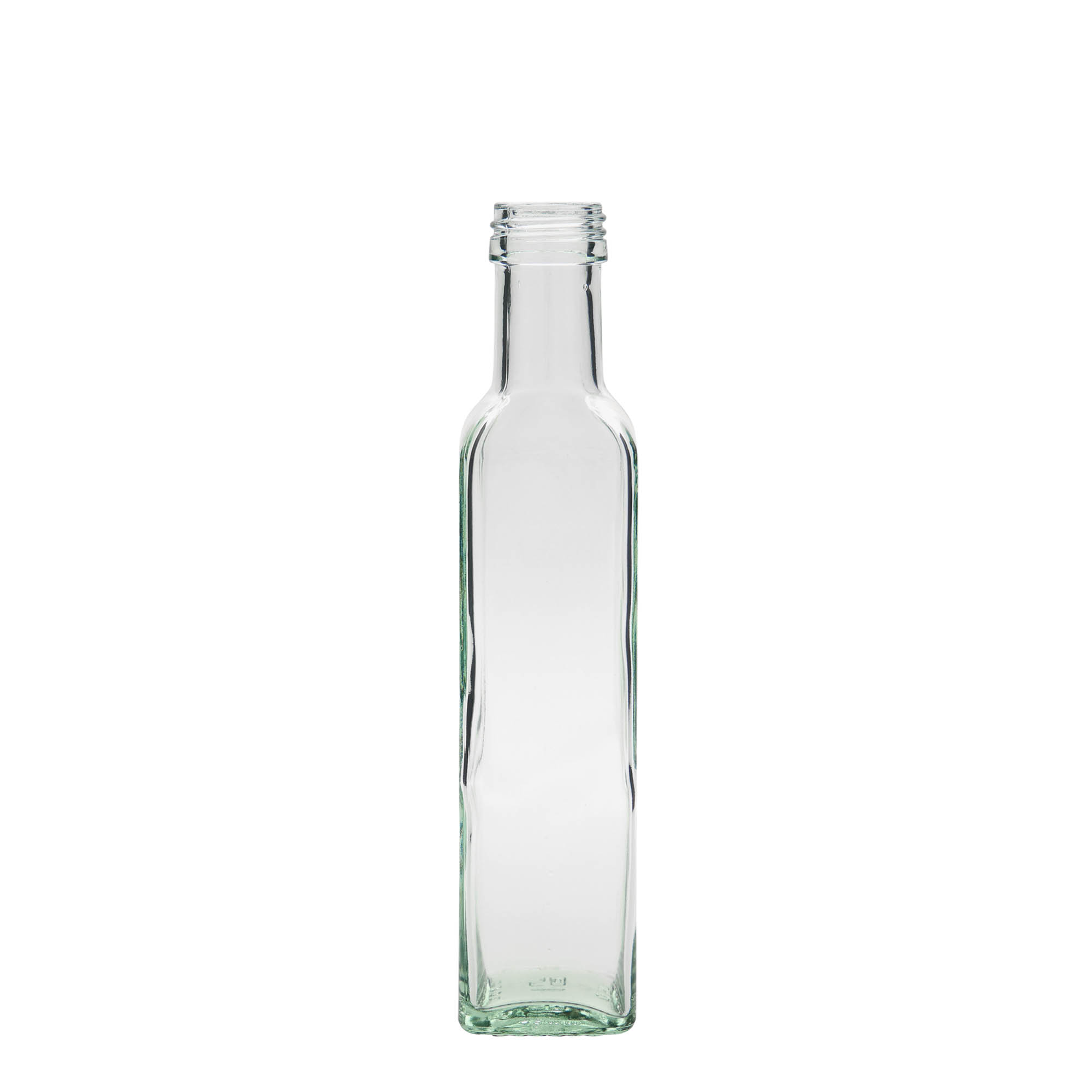 250 ml glassflaske 'Marasca', firkantet, åpning: PP 31,5 250 ml glassflaske 'Marasca', firkantet, åpning: PP 31,5