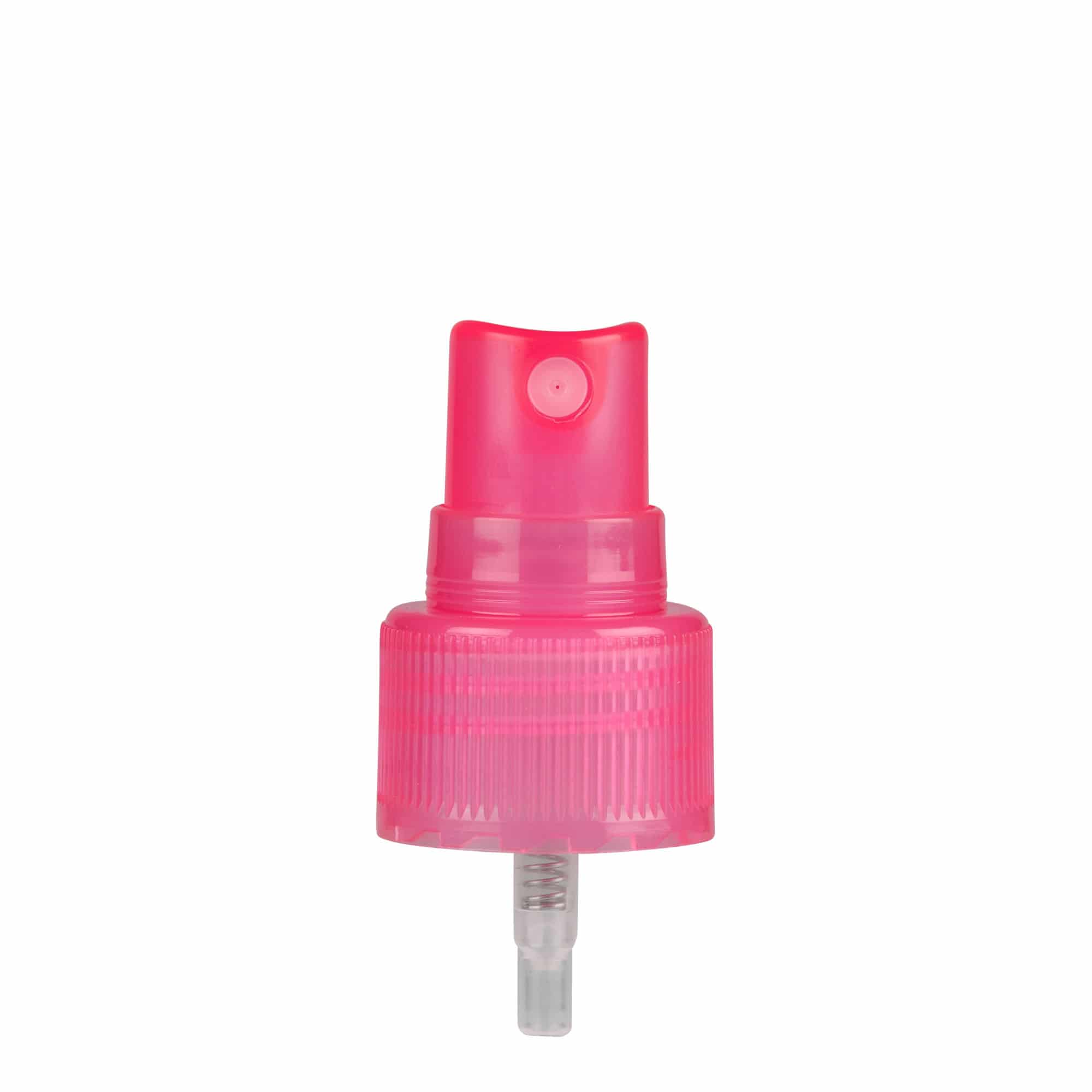 Skrukork sprayforstøver, PP-plast, rosa, for åpning: 24/410