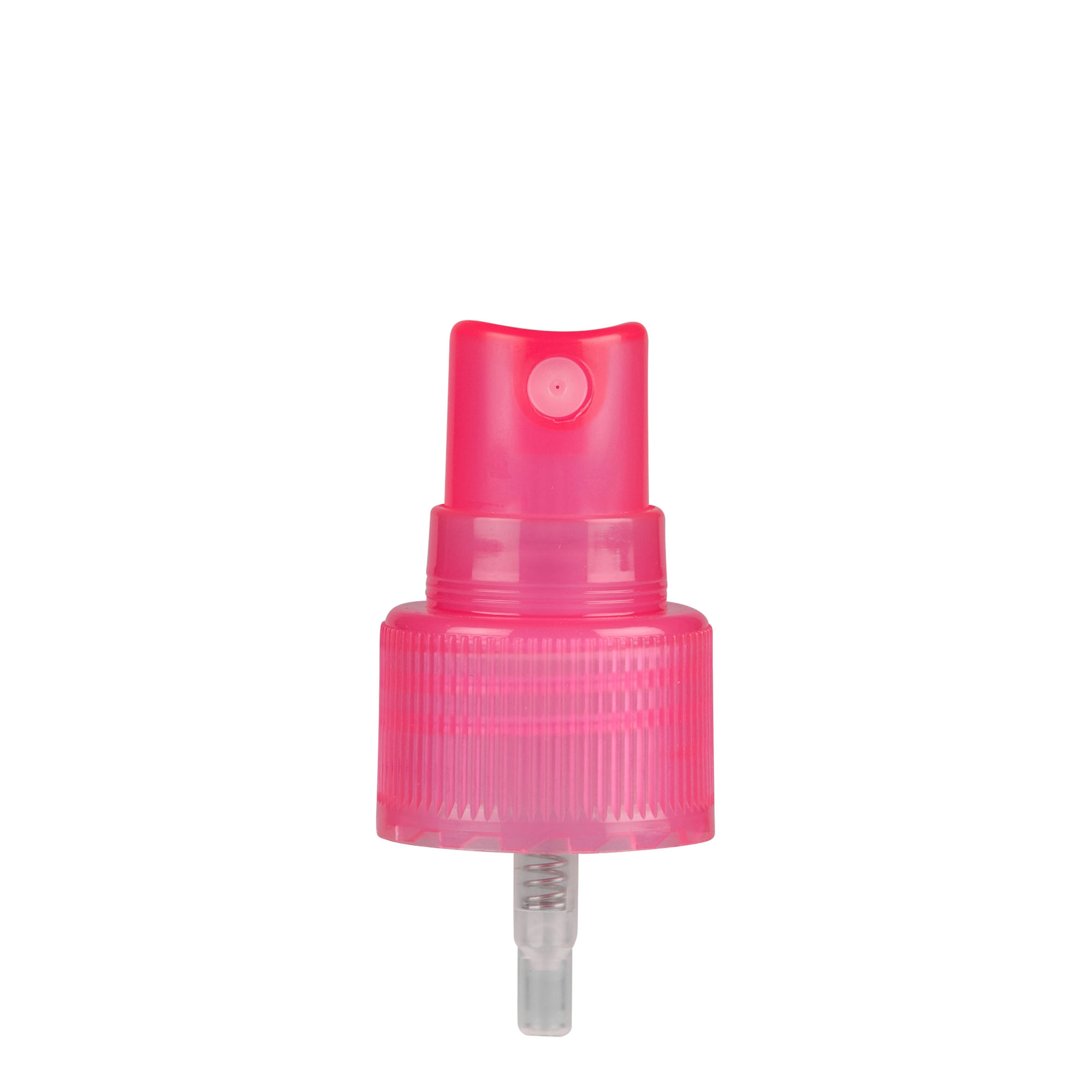 Skrukork sprayforstøver, PP-plast, rosa, for åpning: 24/410