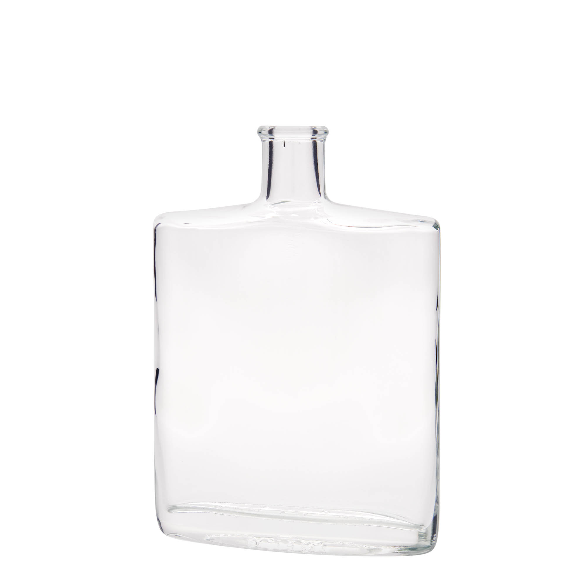 500 ml glassflaske 'Zorbas', oval, åpning: kork