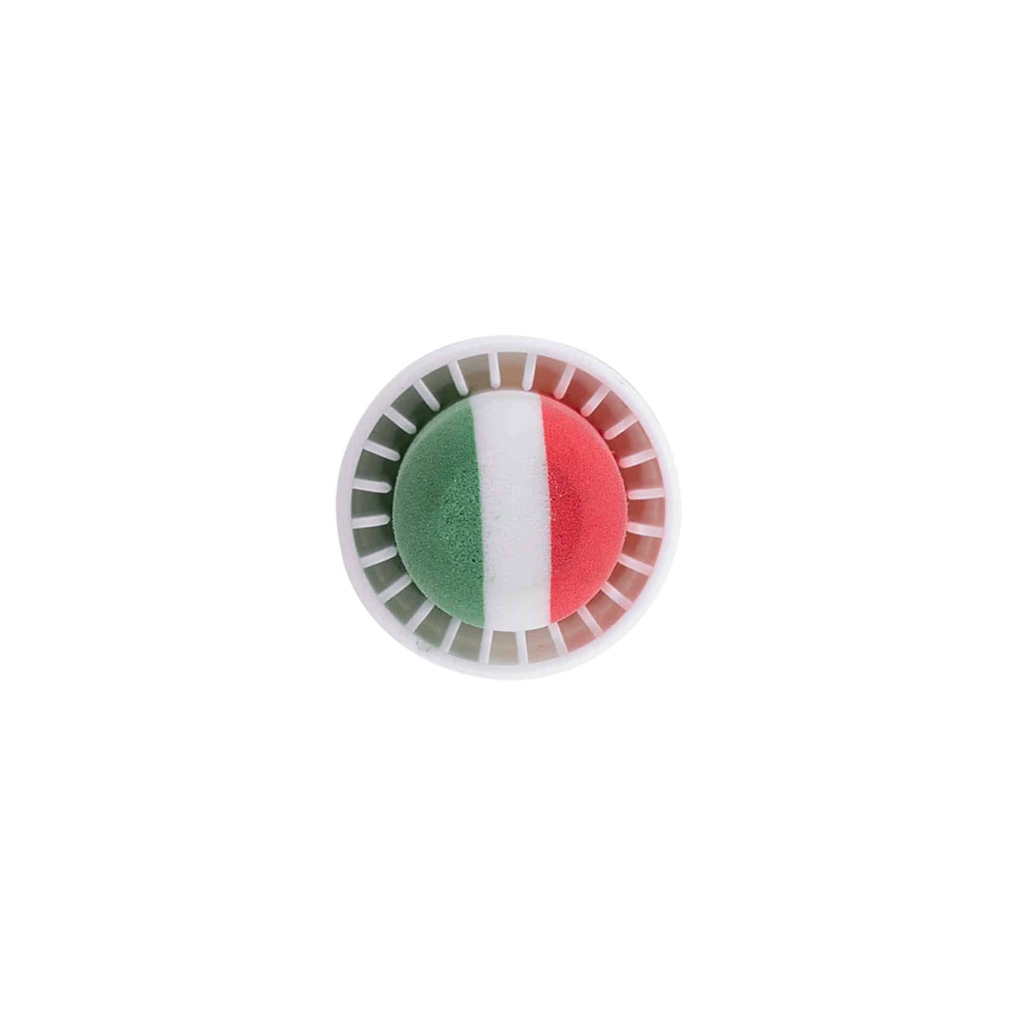 Gripekork 19 mm "Italia", plast, flerfarget, for åpning: Kork