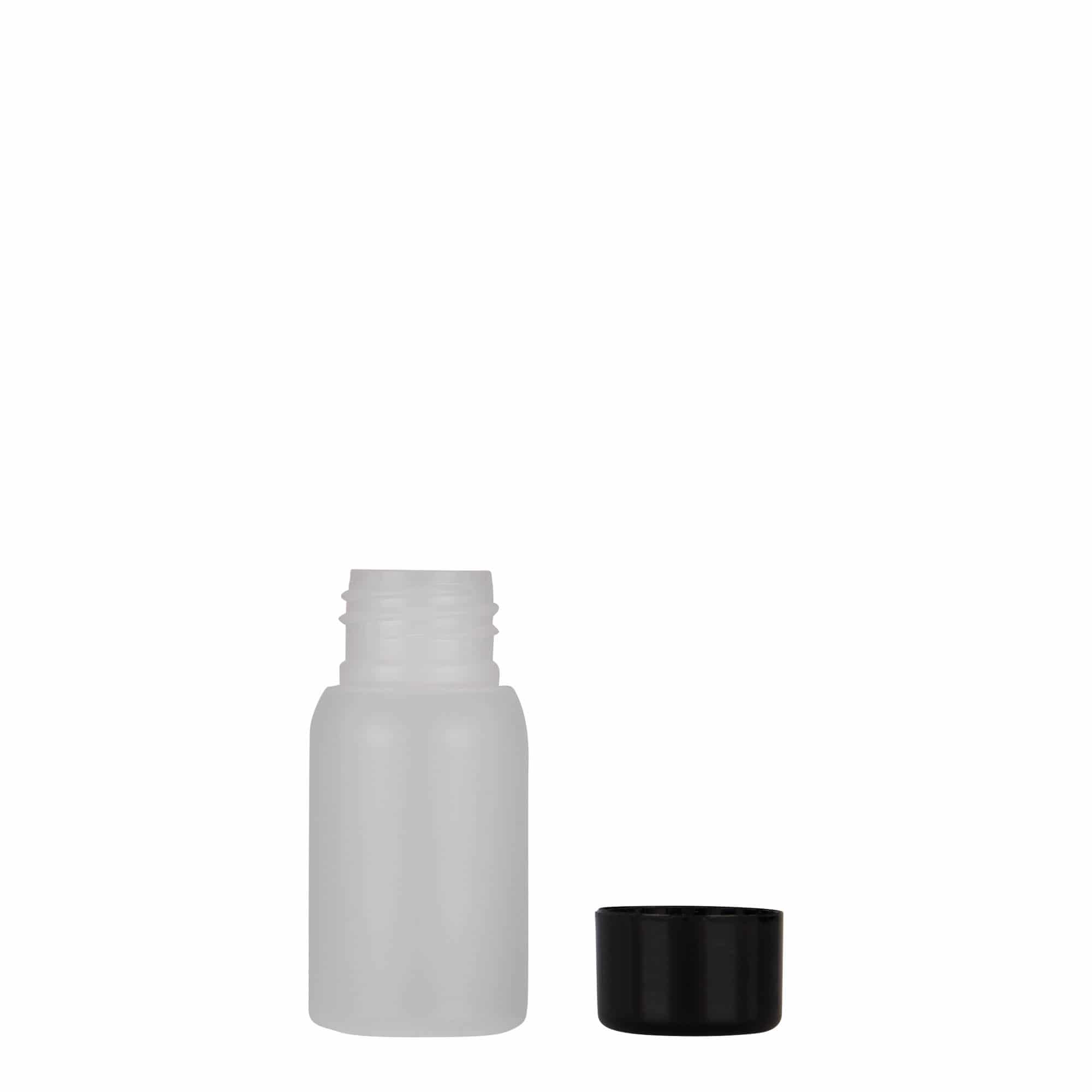 30 ml plastflaske 'Tuffy', HDPE, natur, åpning: 24/410