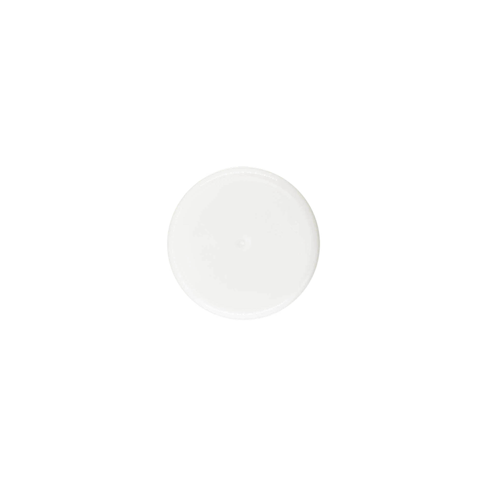 Skrulokk, PP-plast, hvit, for åpning: 24/410