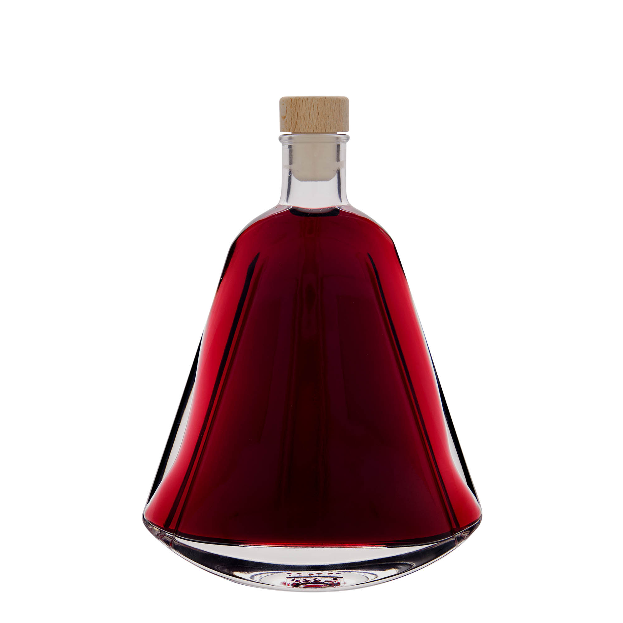 350 ml glassflaske 'Maurizio', oval, åpning: kork