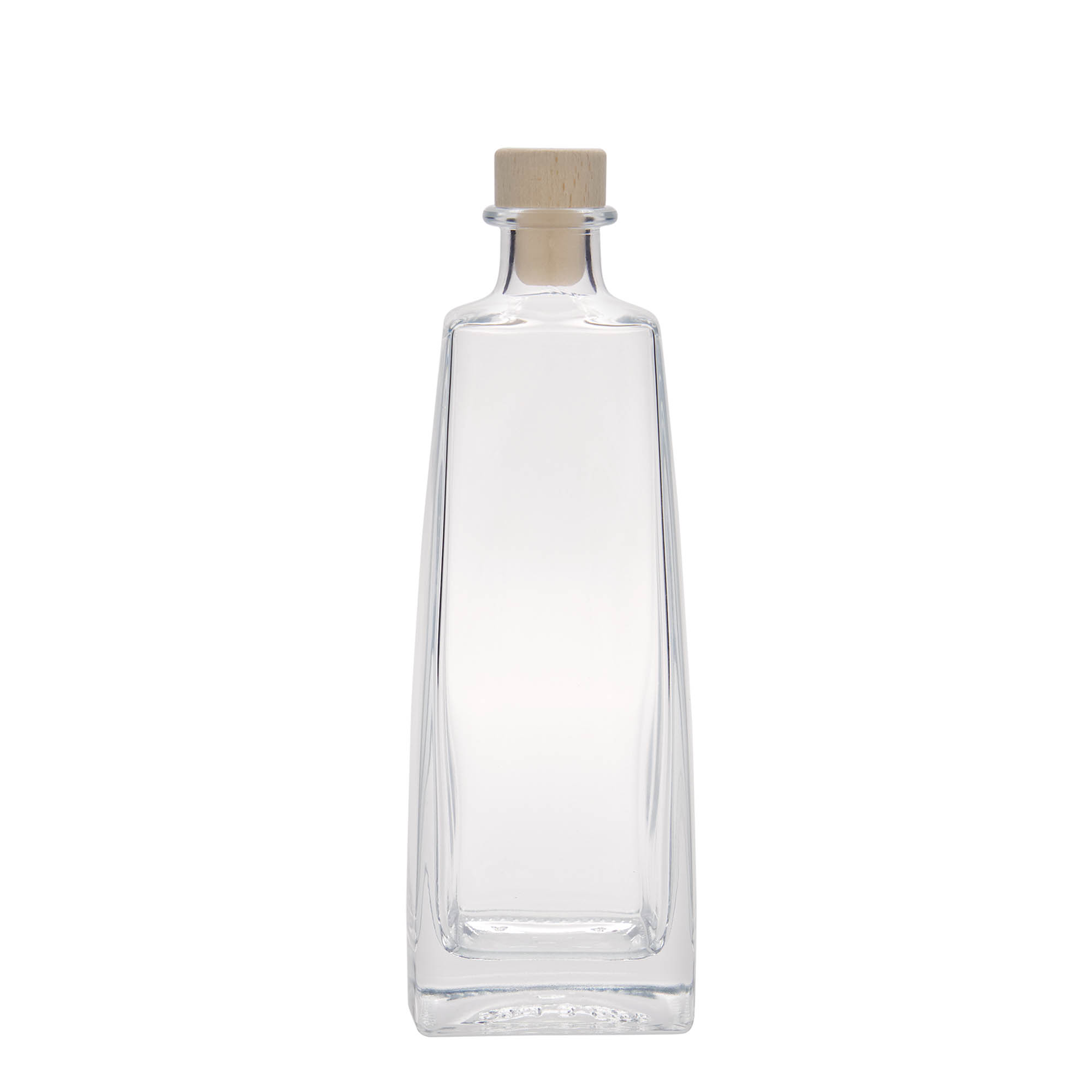 500 ml glassflaske 'Timmy', rektangulær, åpning: kork