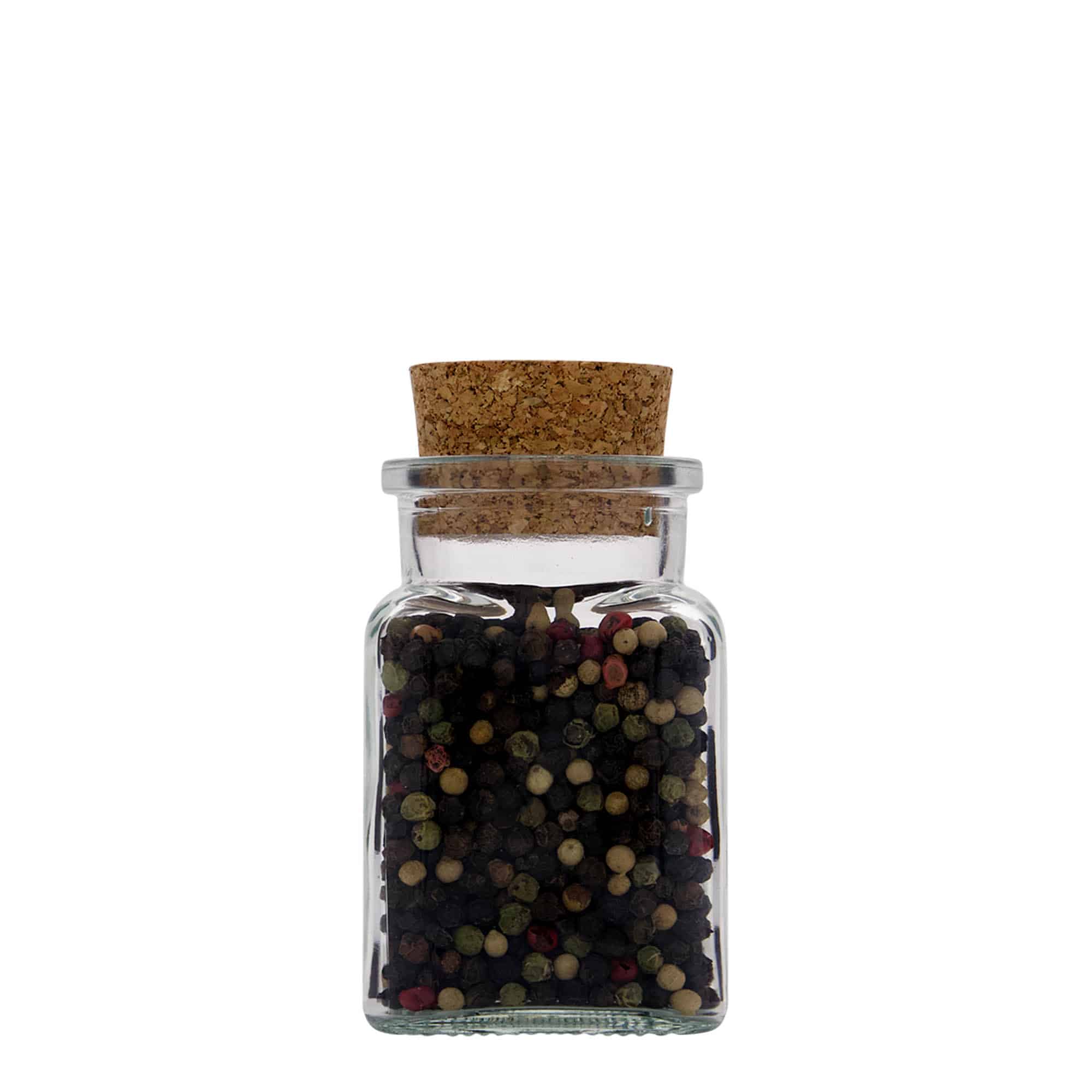 150 ml korkglass, firkantet, åpning: kork