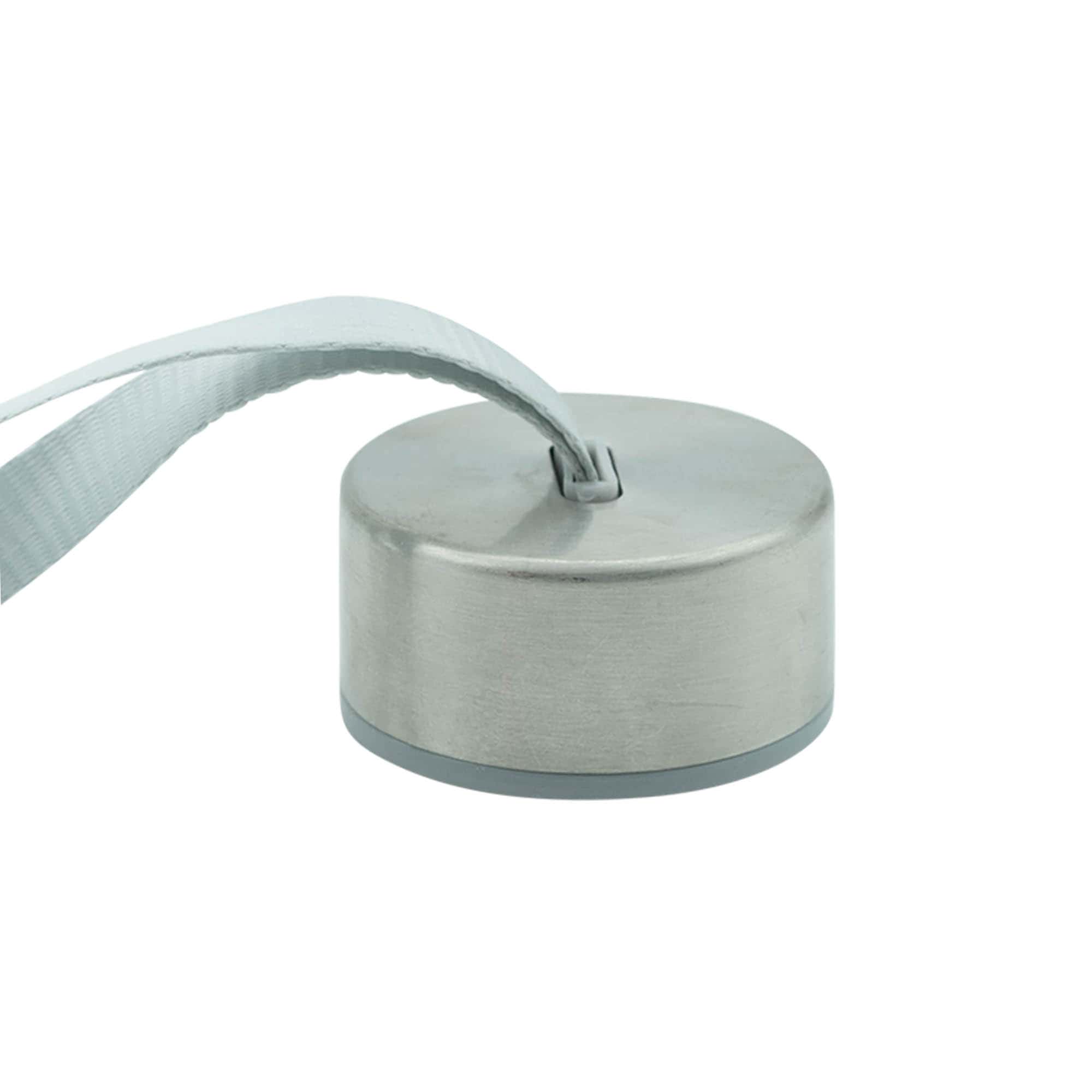 Skrukork 'Perseus' med bånd, metall, sølvfarget