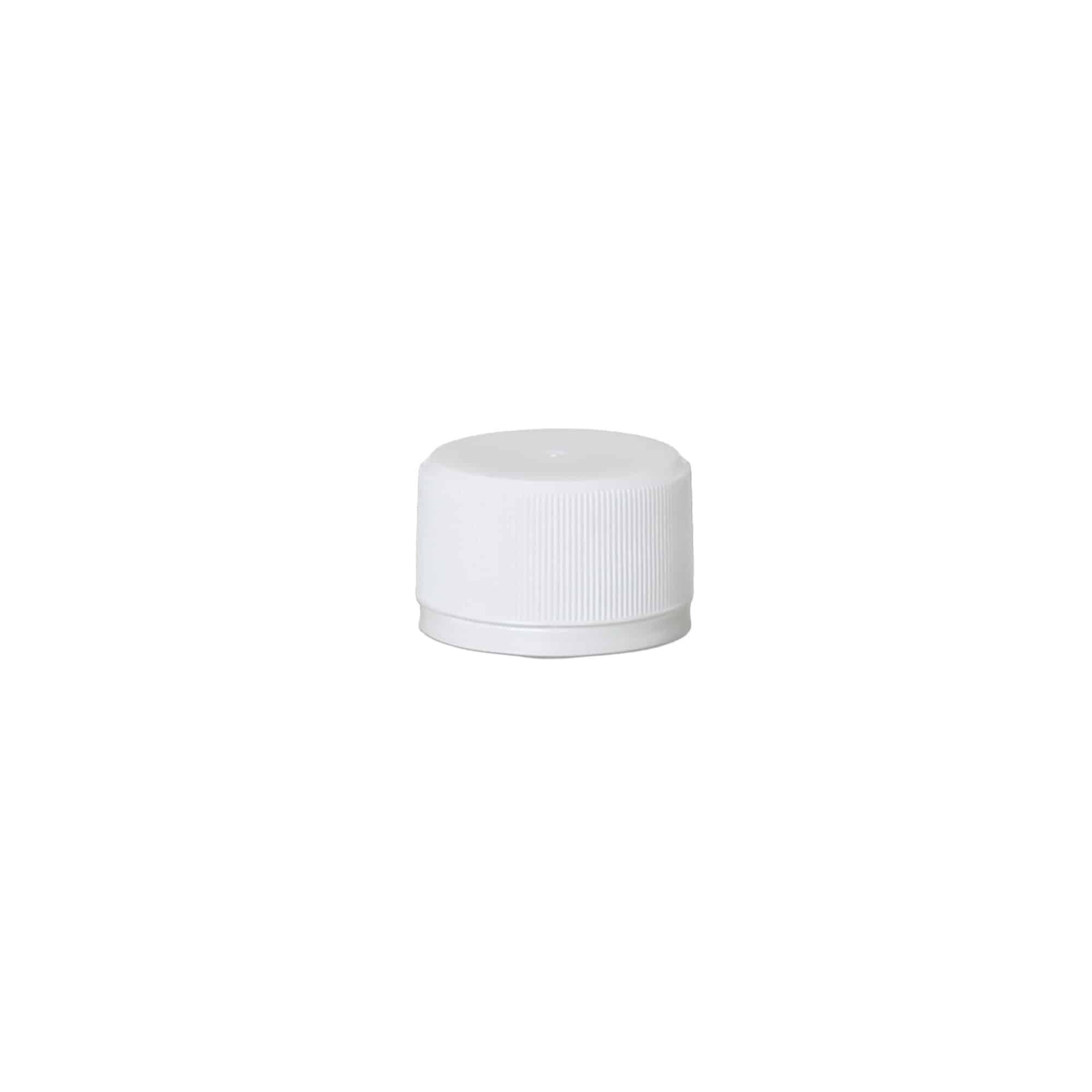 Skrukork variant A, PP-plast, hvit, for åpning: PP 28 Skrukork variant A, PP-plast, hvit, for åpning: PP 28