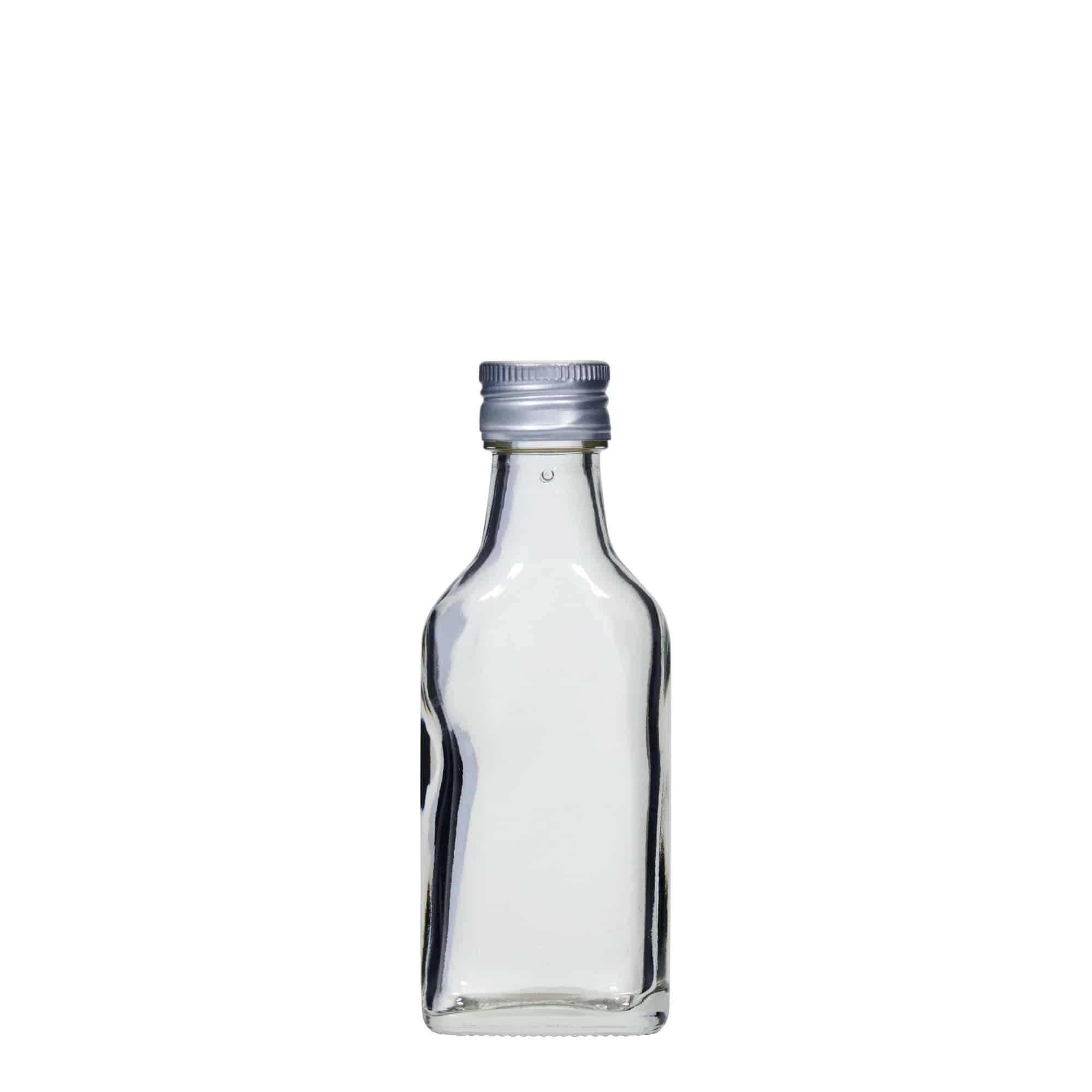 40 ml lommeflaske, rektangulær, åpning: PP 22
