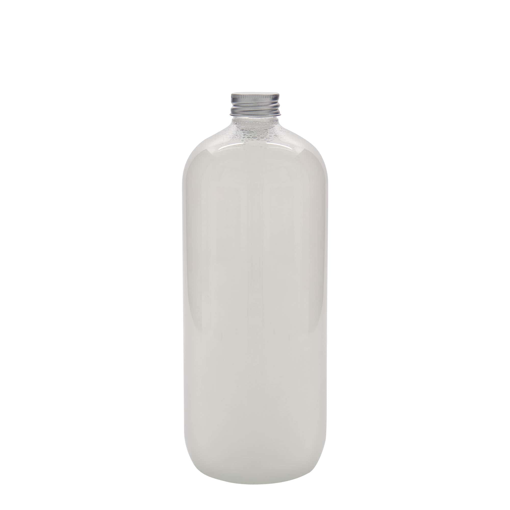 1.000 ml PET-flaske 'Boston', plast, munnstykke: 28/410