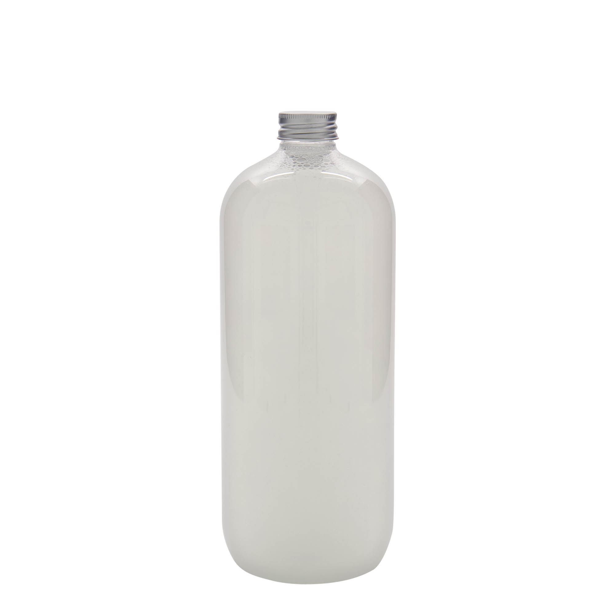 1.000 ml PET-flaske 'Boston', plast, munnstykke: 28/410 1.000 ml PET-flaske 'Boston', plast, munnstykke: 28/410