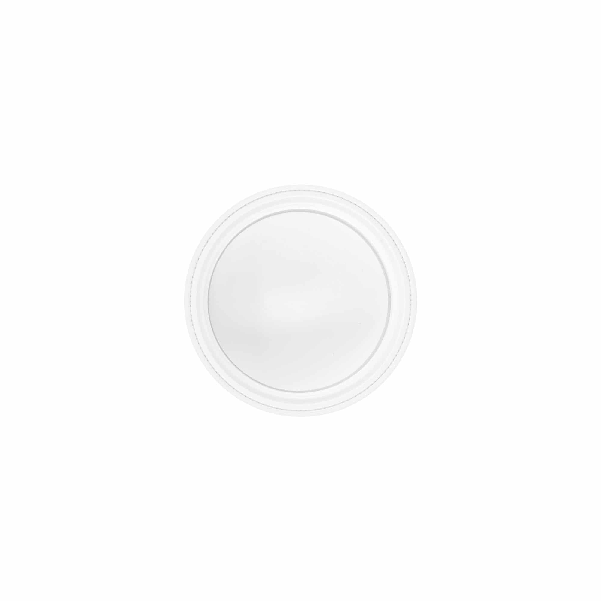 Skrulokk 30 ml, SAN-plast, hvit