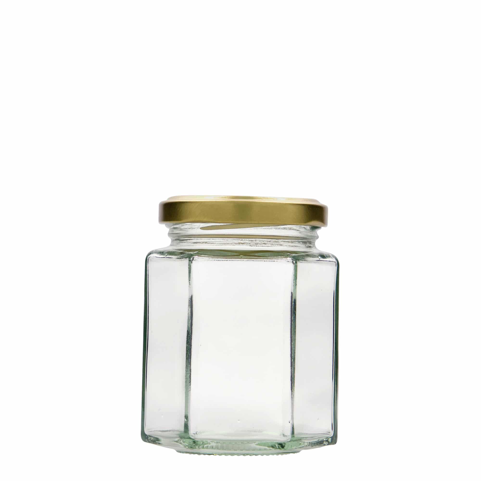 191 ml sekskantglass, åpning: Twist-Off (TO 58)