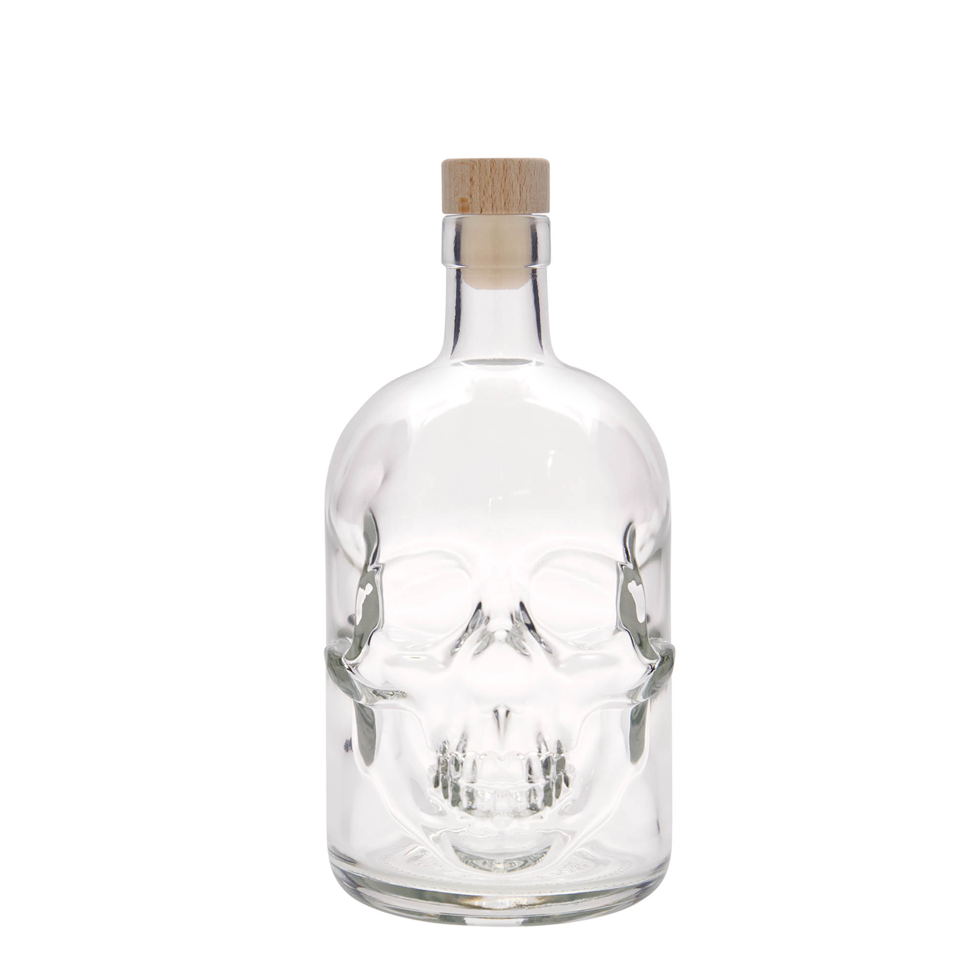 700 ml glassflaske 'Dødninghode', åpning: kork 700 ml glassflaske 'Dødninghode', åpning: kork
