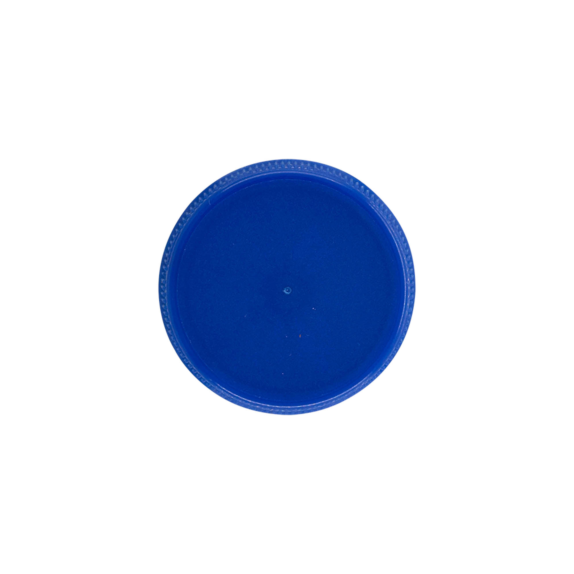 Skrulokk med to gjenger, PE-plast, blå, for åpning: PET 38 mm