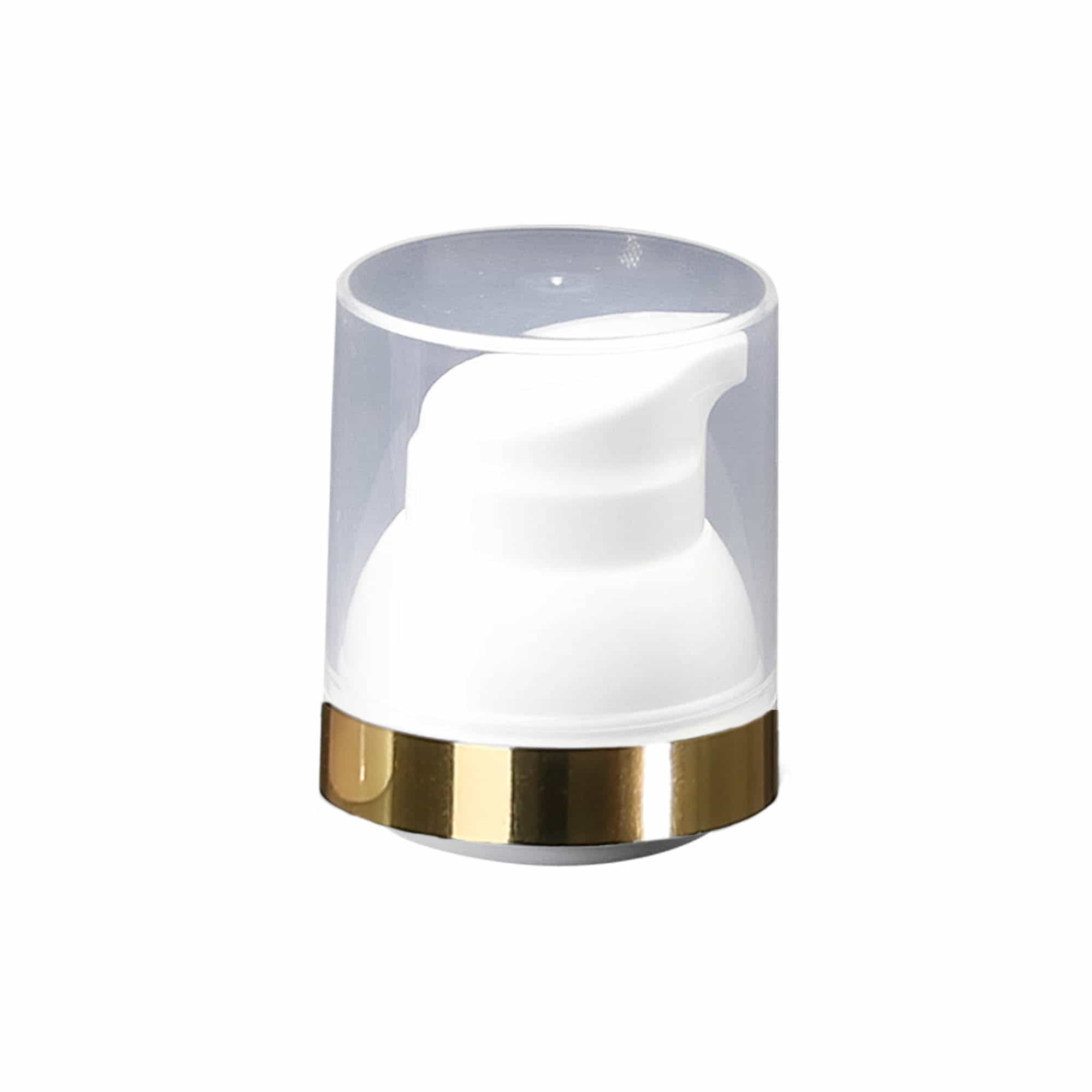 Airless dispenser pumpehode 'Mezzo', PP-plast, hvit