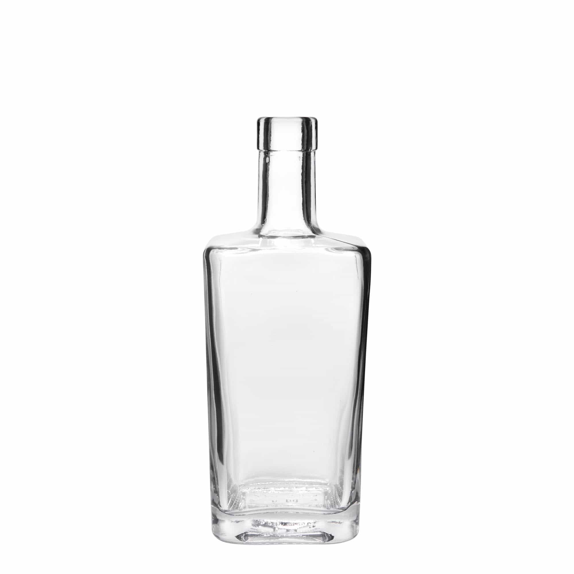 500 ml glassflaske 'Noel', firkantet, åpning: kork