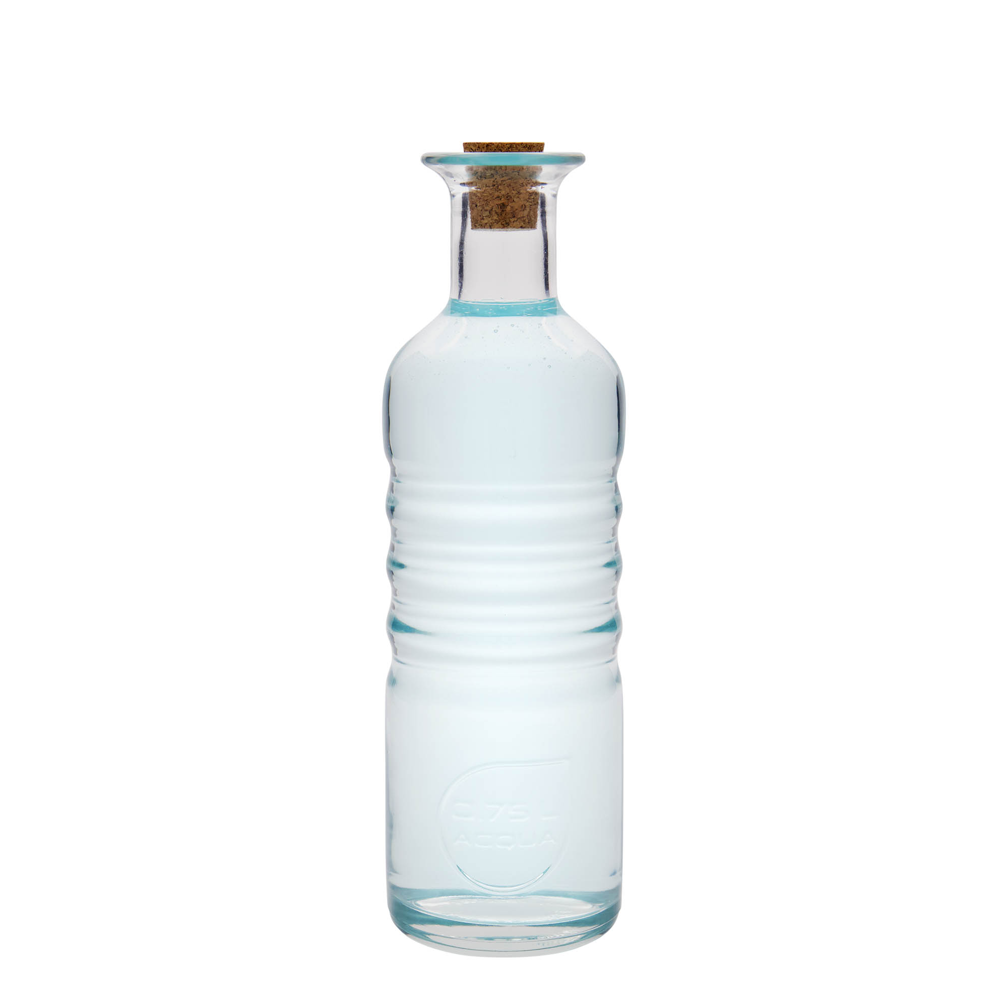 750 ml glassflaske 'Optima Acqua', åpning: kork