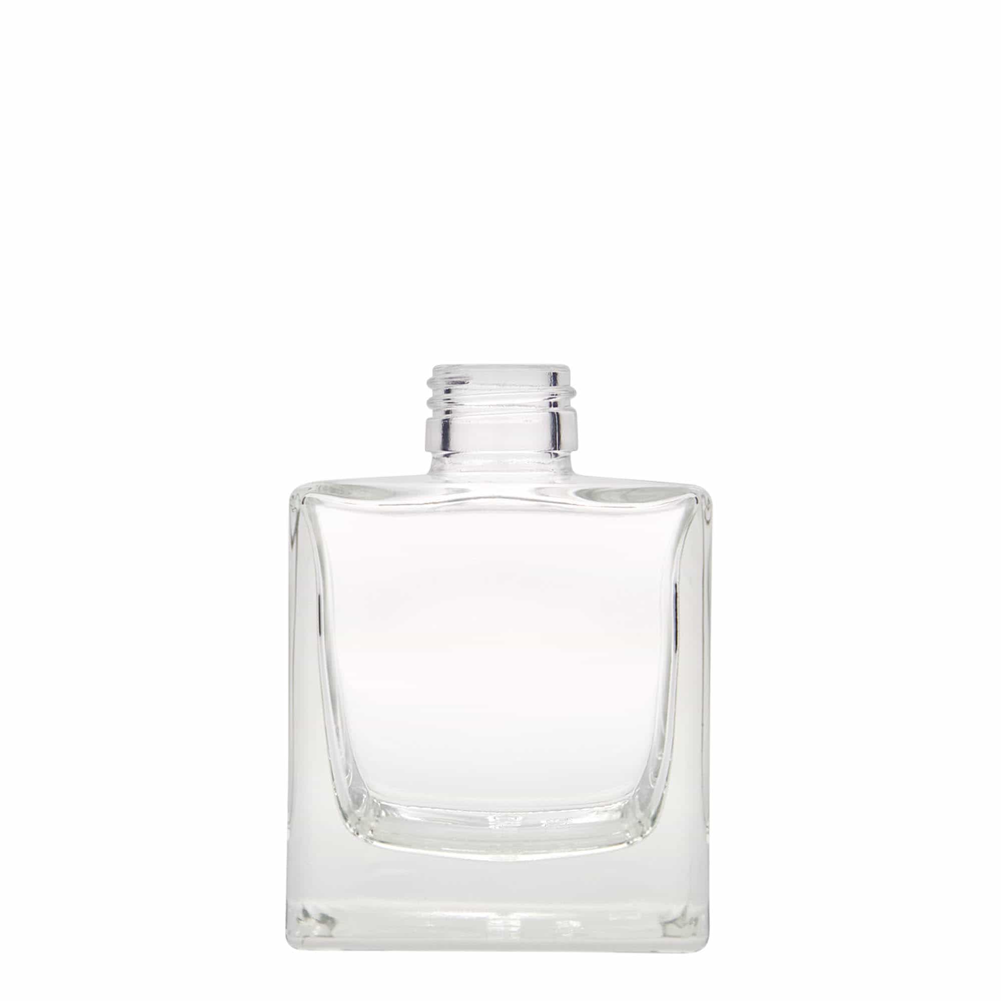 200 ml glassflaske "Cube", kvadratisk, åpning: PP 28 200 ml glassflaske "Cube", kvadratisk, åpning: PP 28