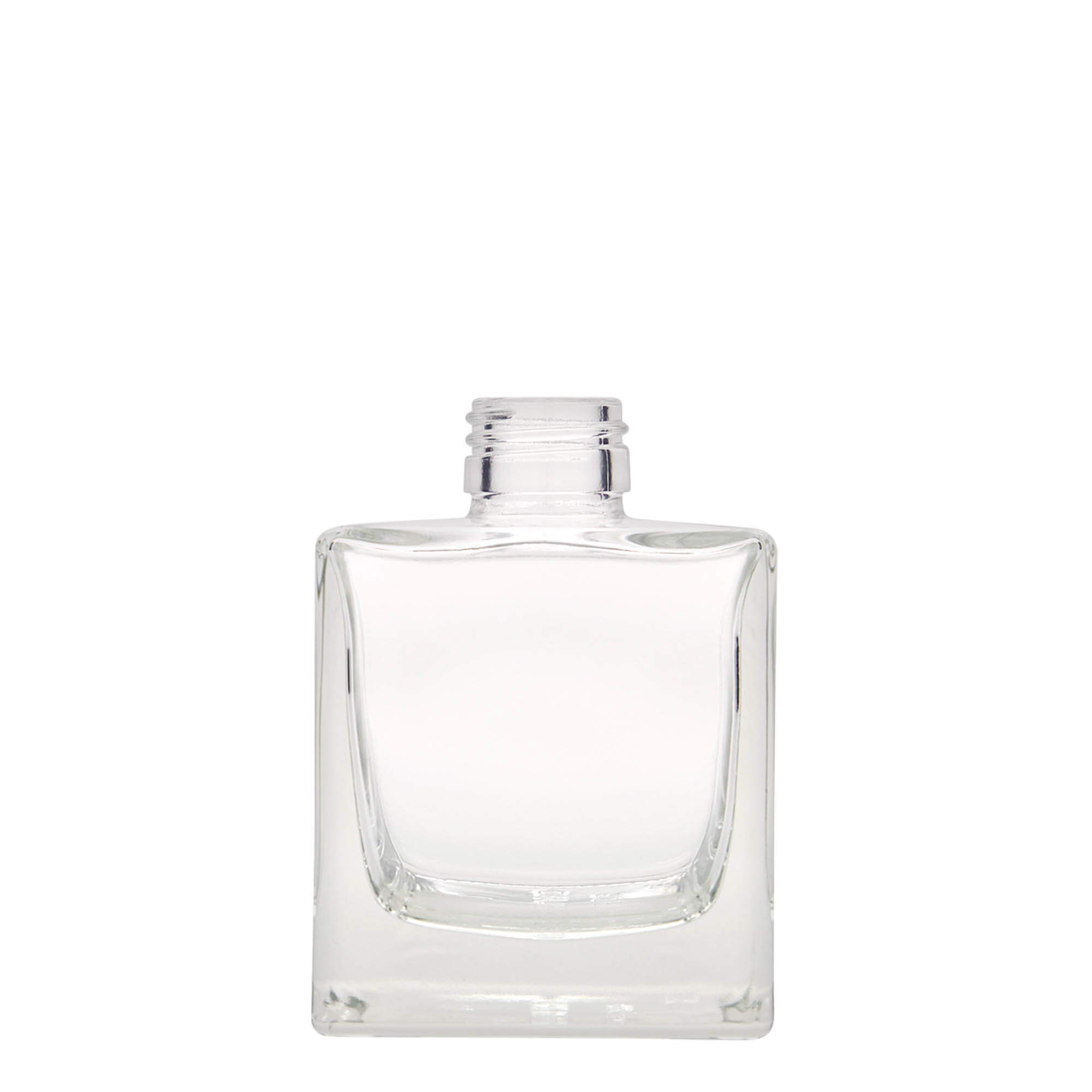 200 ml glassflaske 'Cube', firkantet, åpning: PP 28 200 ml glassflaske 'Cube', firkantet, åpning: PP 28