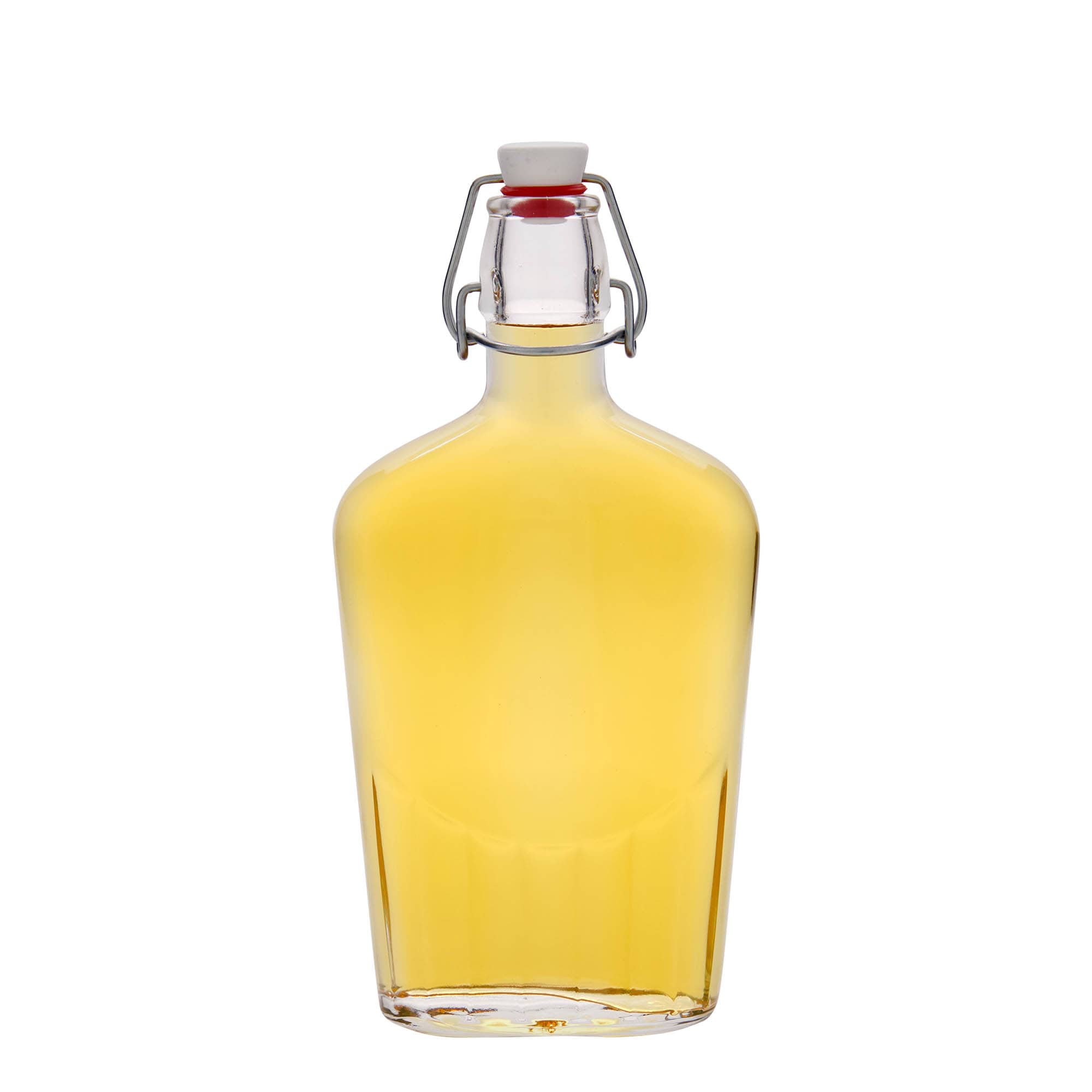 500 ml glassflaske 'Fiaschetta', oval, åpning: patentlokk