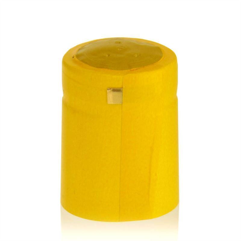 Krympekapsel 32x41, PVC-plast, gul Krympekapsel 32x41, PVC-plast, gul
