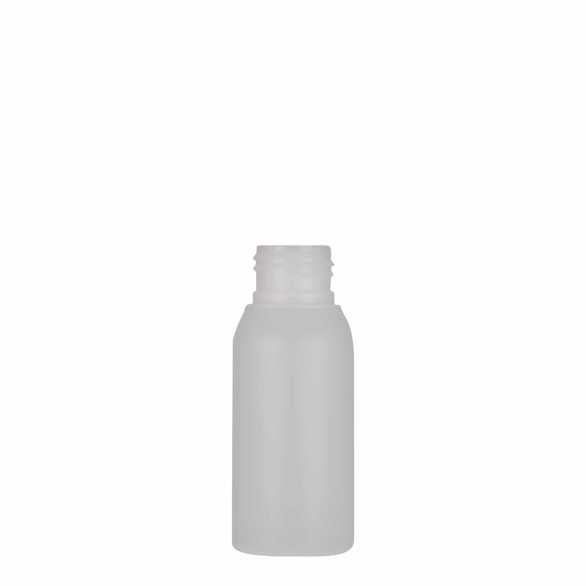 50 ml plastflaske 'Tuffy', HDPE, natur, åpning: 24/410