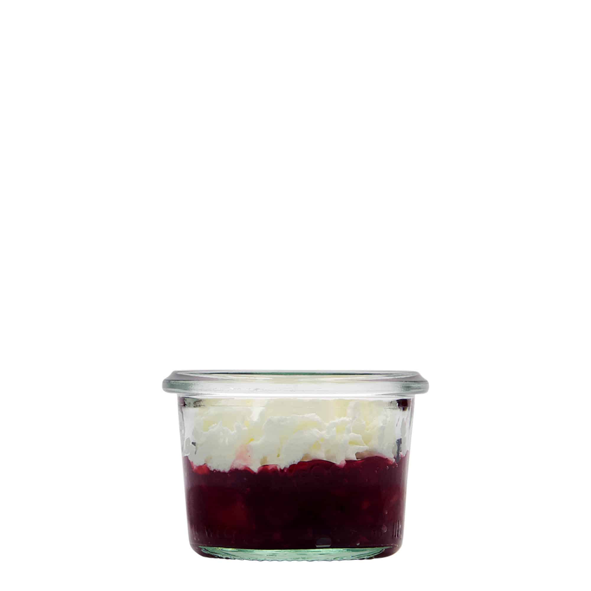 80 ml WECK-glasskrukke, åpning: rund kant