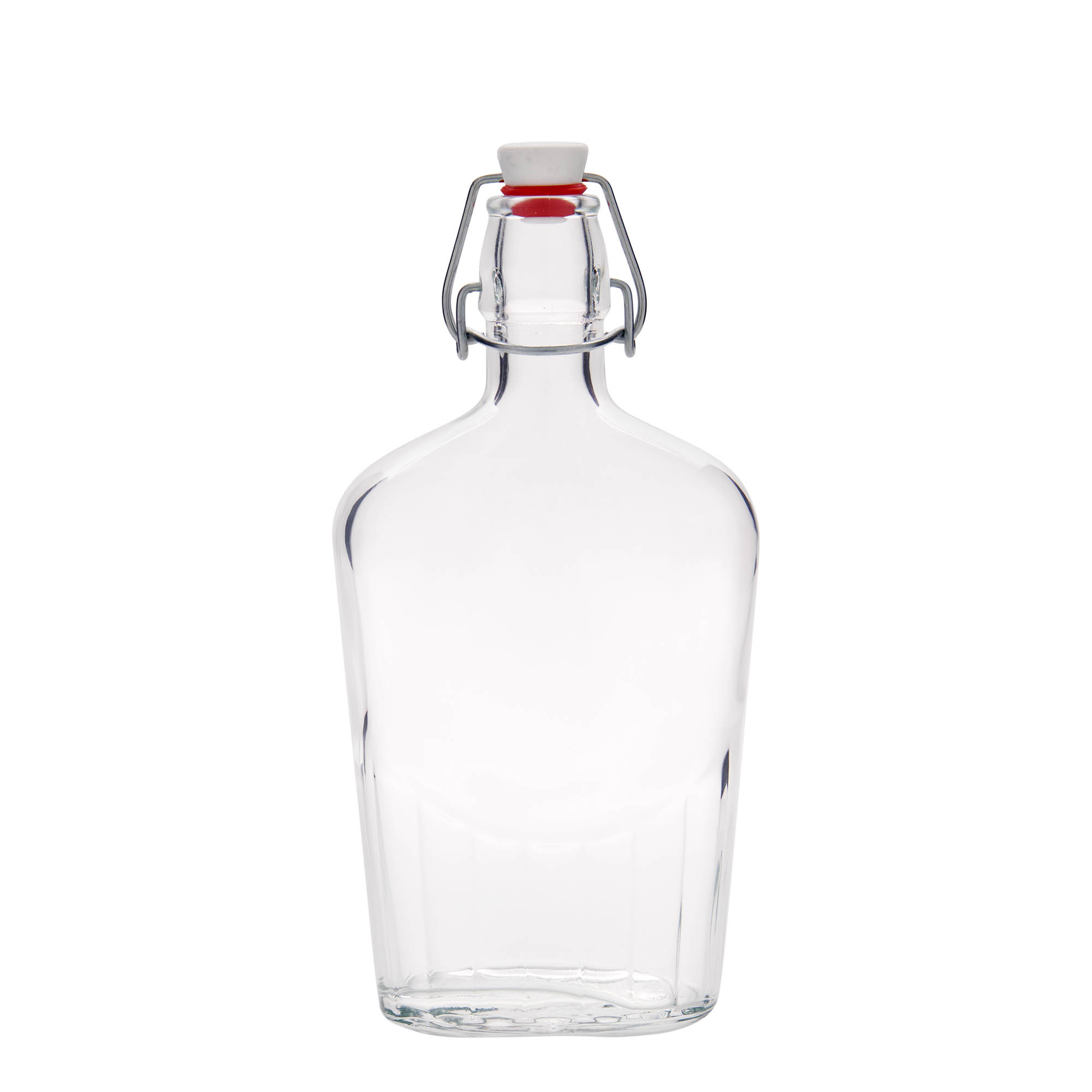 500 ml glassflaske 'Fiaschetta', oval, åpning: patentlokk 500 ml glassflaske 'Fiaschetta', oval, åpning: patentlokk
