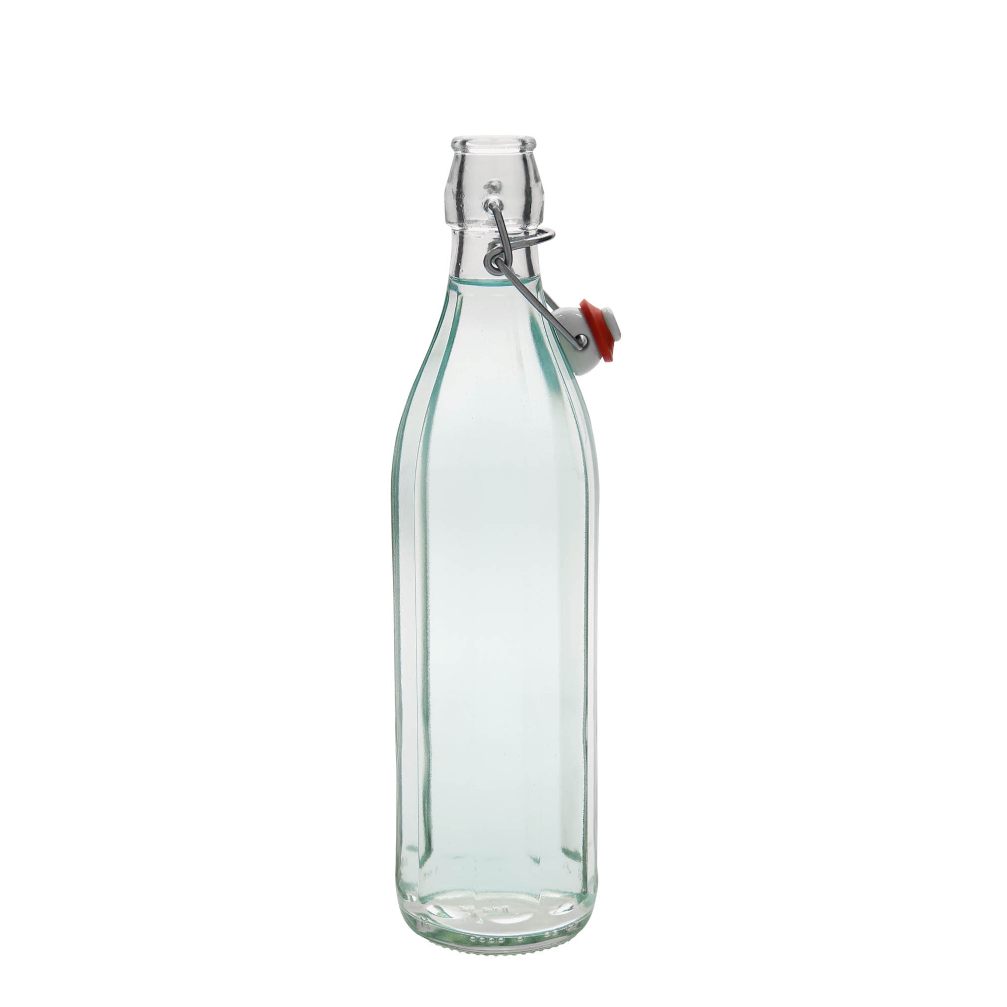 750 ml glassflaske 'Bravo', ti-kantet, åpning: patentlås