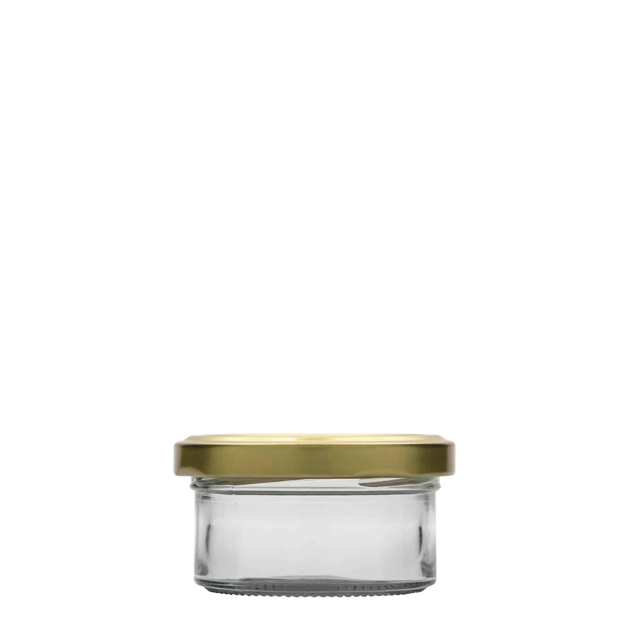 70 ml flatt glasskrukke, åpning: Twist-Off (TO 66)