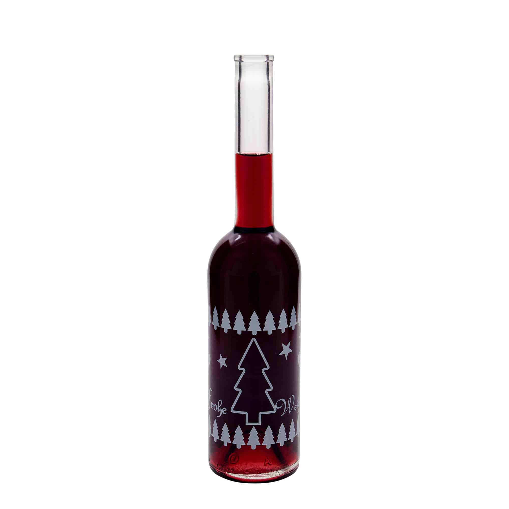 500 ml glassflaske "Opera", motiv: Klassisk jul, åpning: Kork
