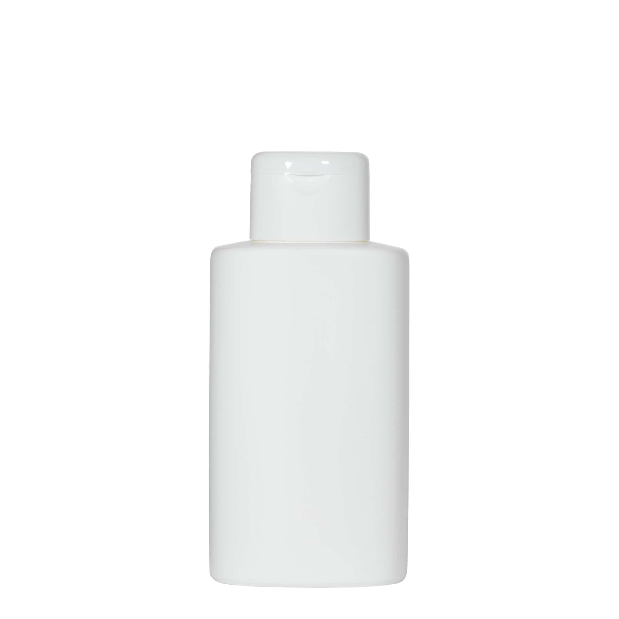 250 ml plastflaske "Indy", oval, HDPE, hvit, åpning: Skrulokk