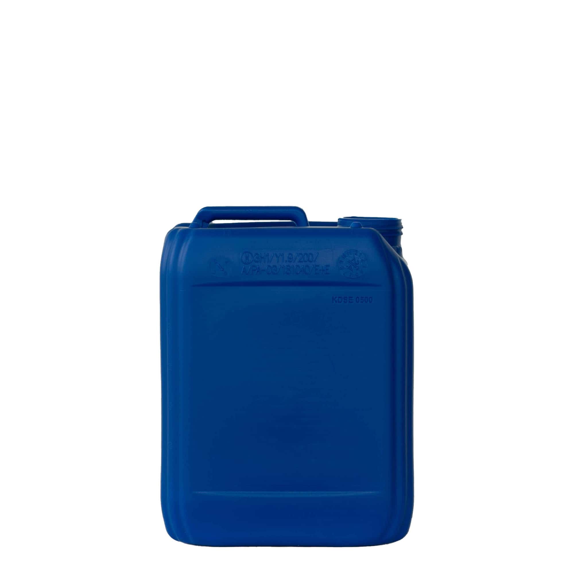 5 l Beholder, firkantet, HDPE-plast, blå, åpning: ND 55 5 l Beholder, firkantet, HDPE-plast, blå, åpning: ND 55