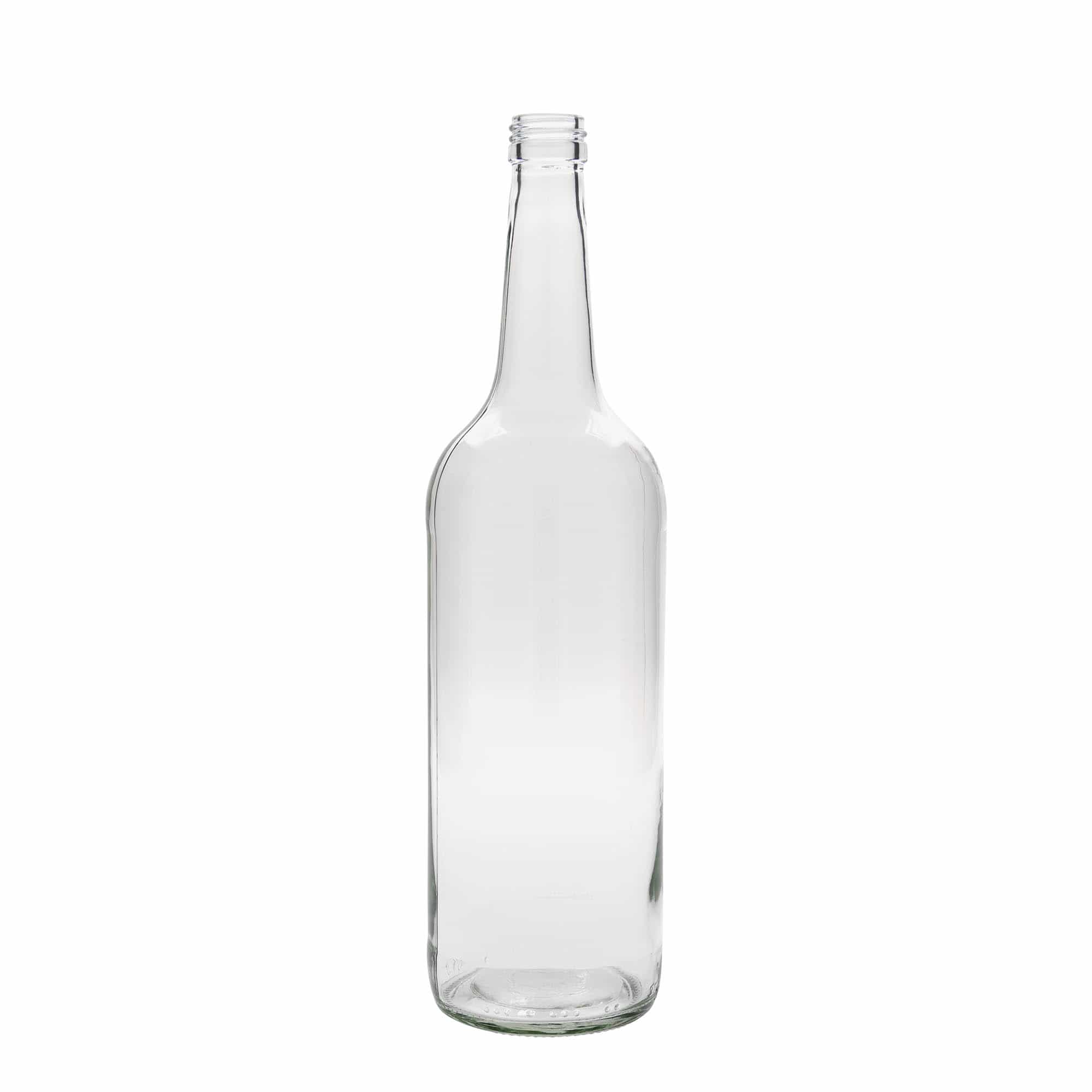 1.000 ml glassflaske med rett hals, åpning: PP 28