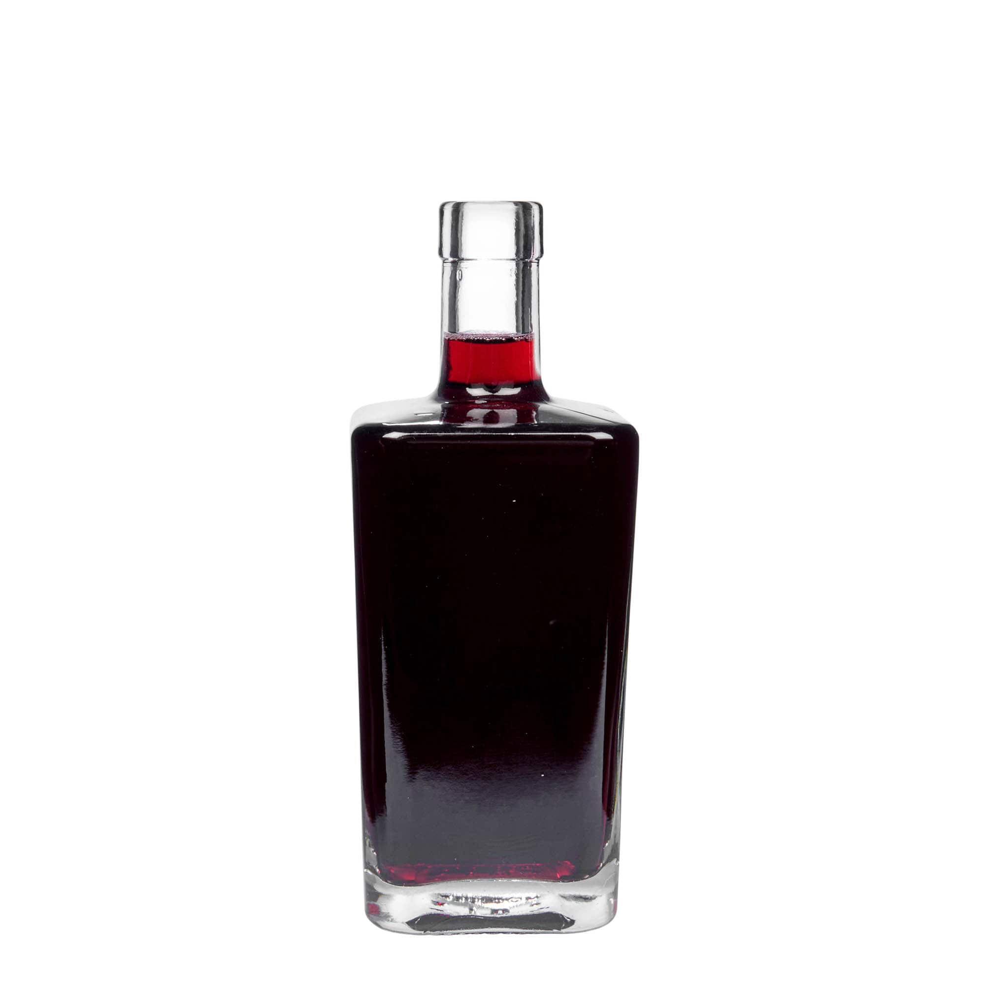 500 ml glassflaske "Noel", kvadratisk, åpning: Kork