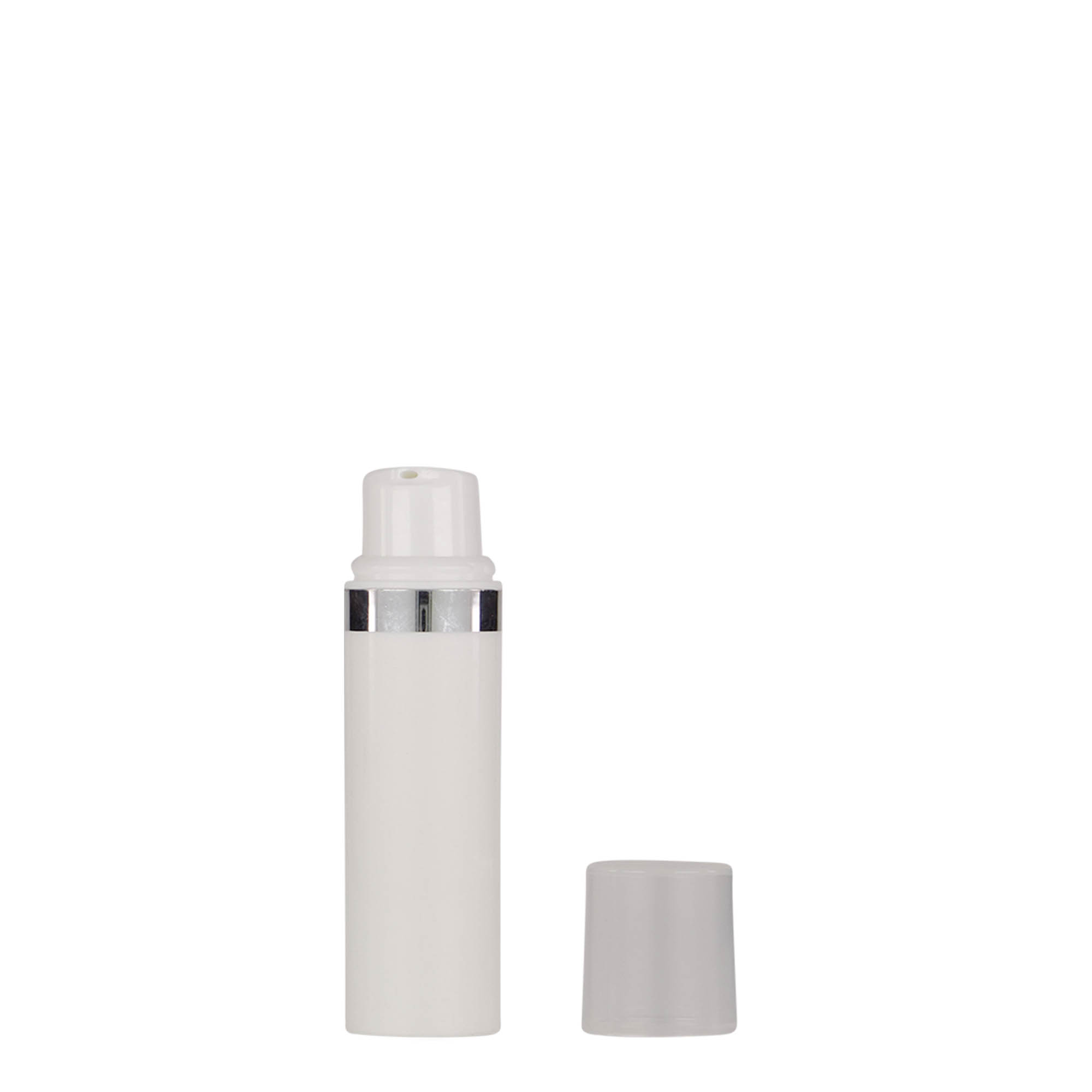 10 ml Airless-dispenser 'Nano', PP-plast, hvit 10 ml Airless-dispenser 'Nano', PP-plast, hvit