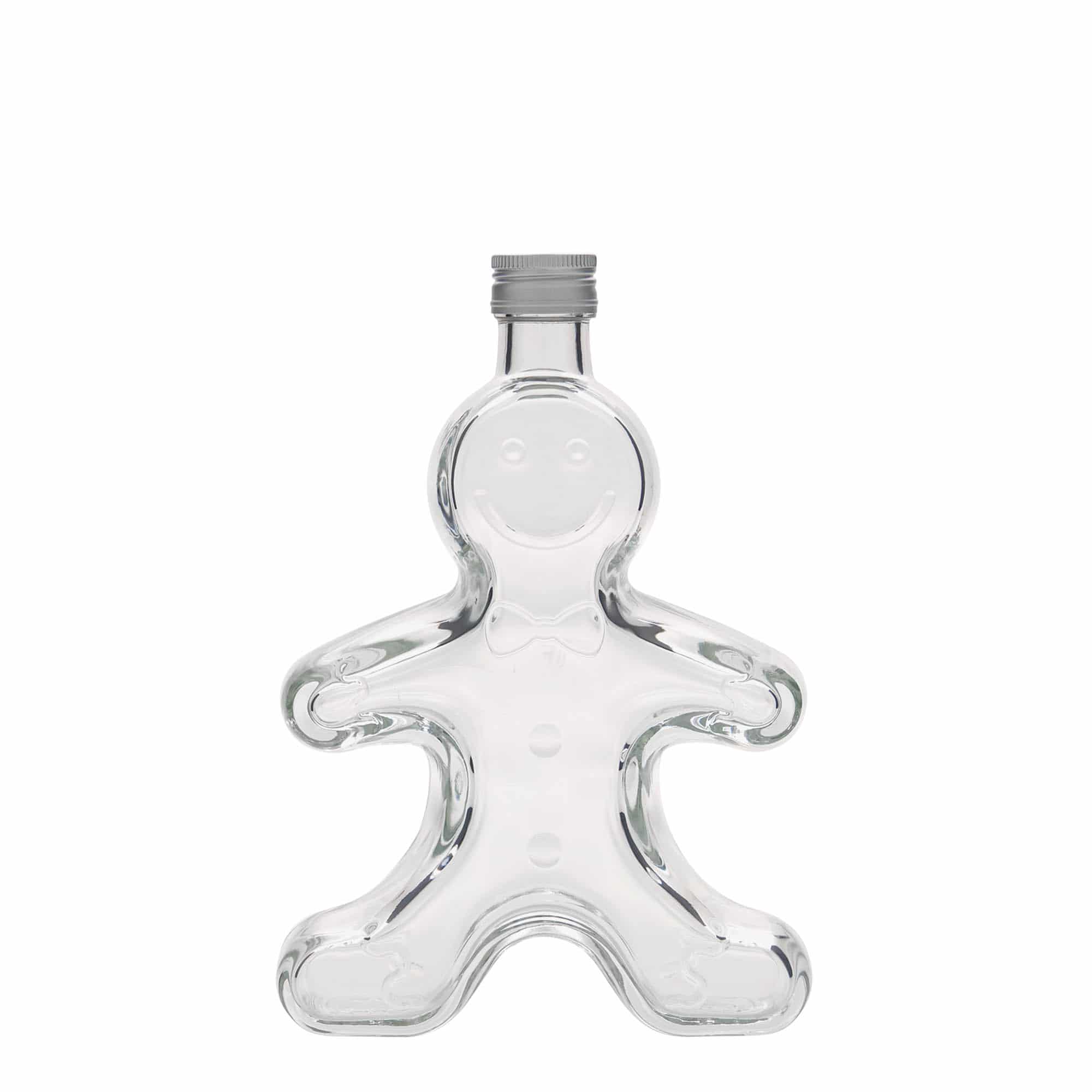 250 ml glassflaske 'Pepperkakemann', åpning: PP 24