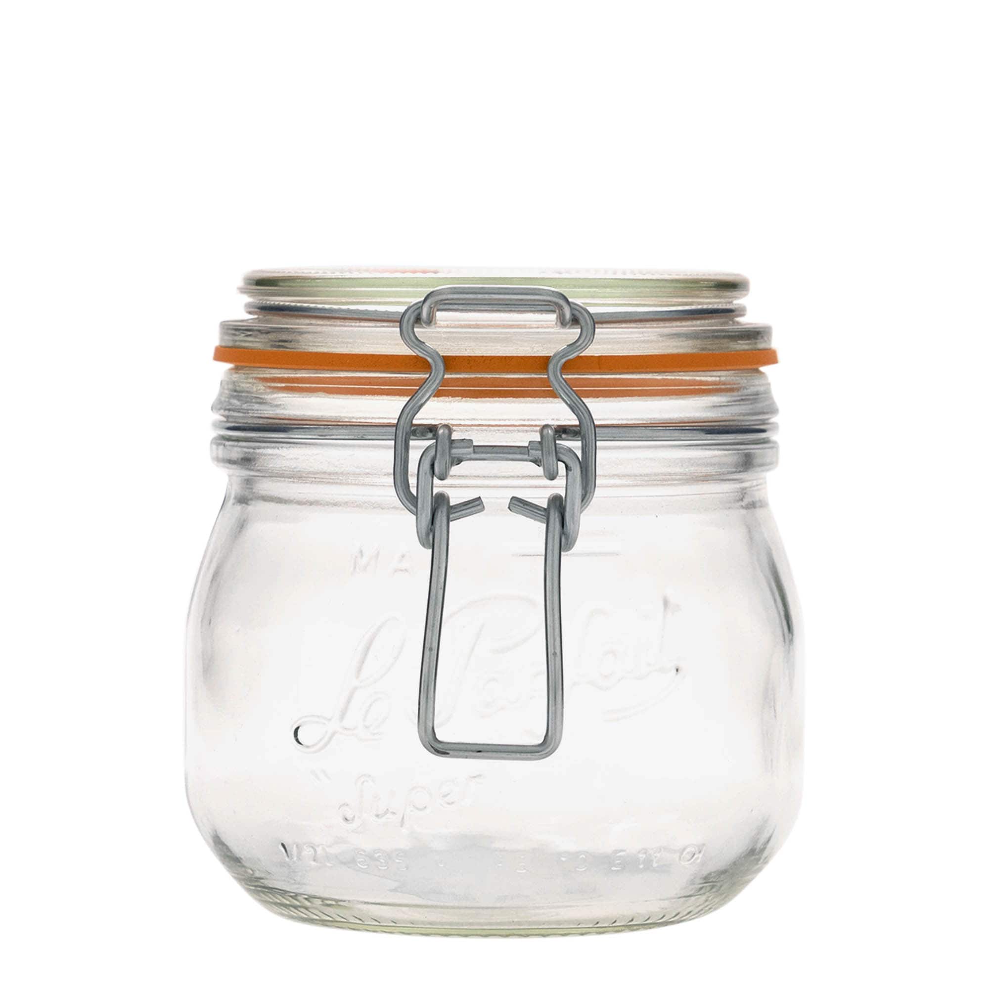 500 ml bøyleglass "Le Parfait Super Bocal", åpning: Bøylelokk 500 ml bøyleglass "Le Parfait Super Bocal", åpning: Bøylelokk