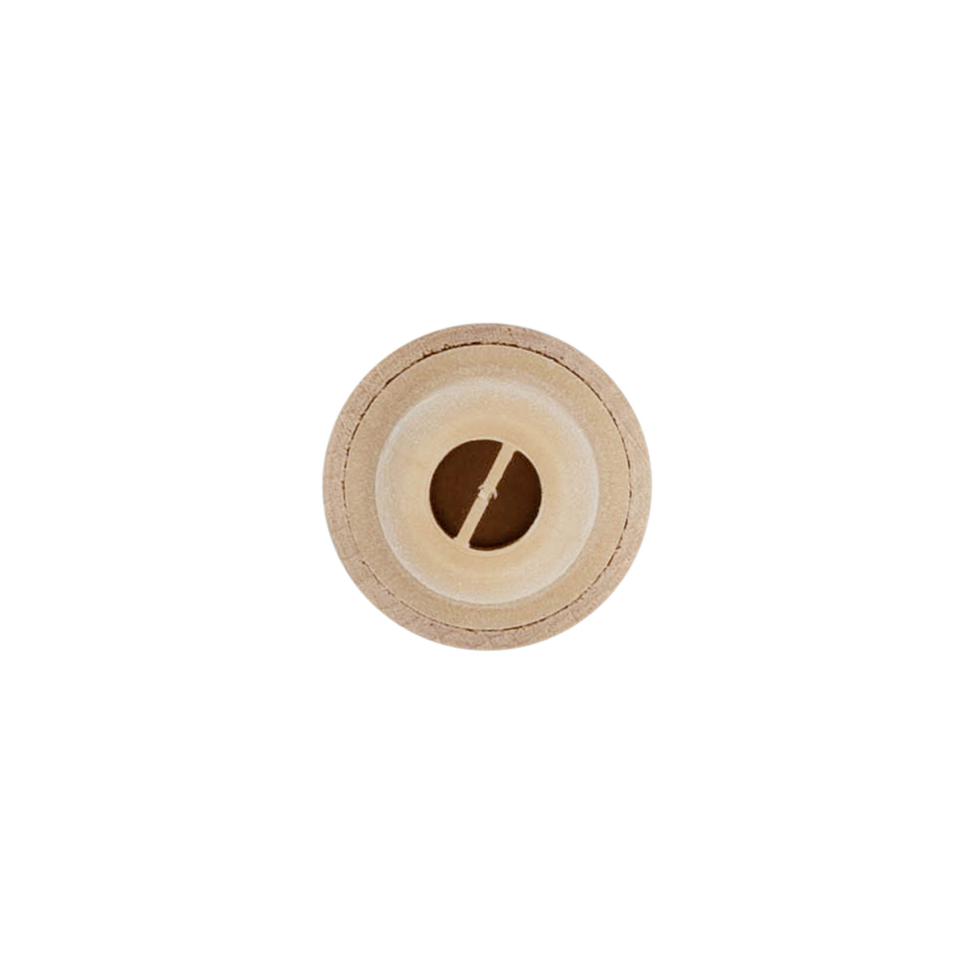 Håndtappingskork med doseringsåpning 19 mm, tre/plast, beige, for åpning: kork Håndtappingskork med doseringsåpning 19 mm, tre/plast, beige, for åpning: kork