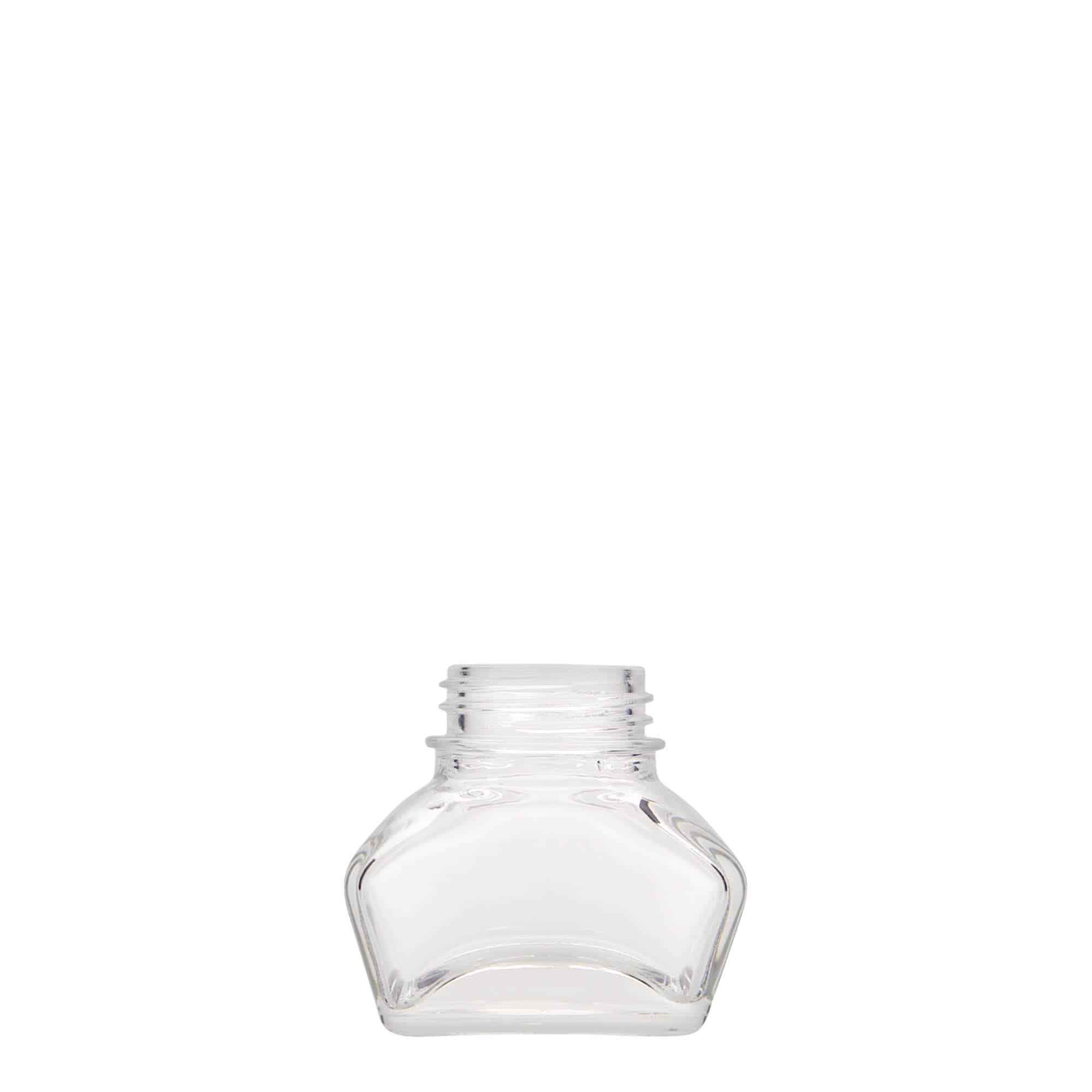 30 ml blekkhus, firkantet, åpning: Skrulokk 30 ml blekkhus, firkantet, åpning: Skrulokk