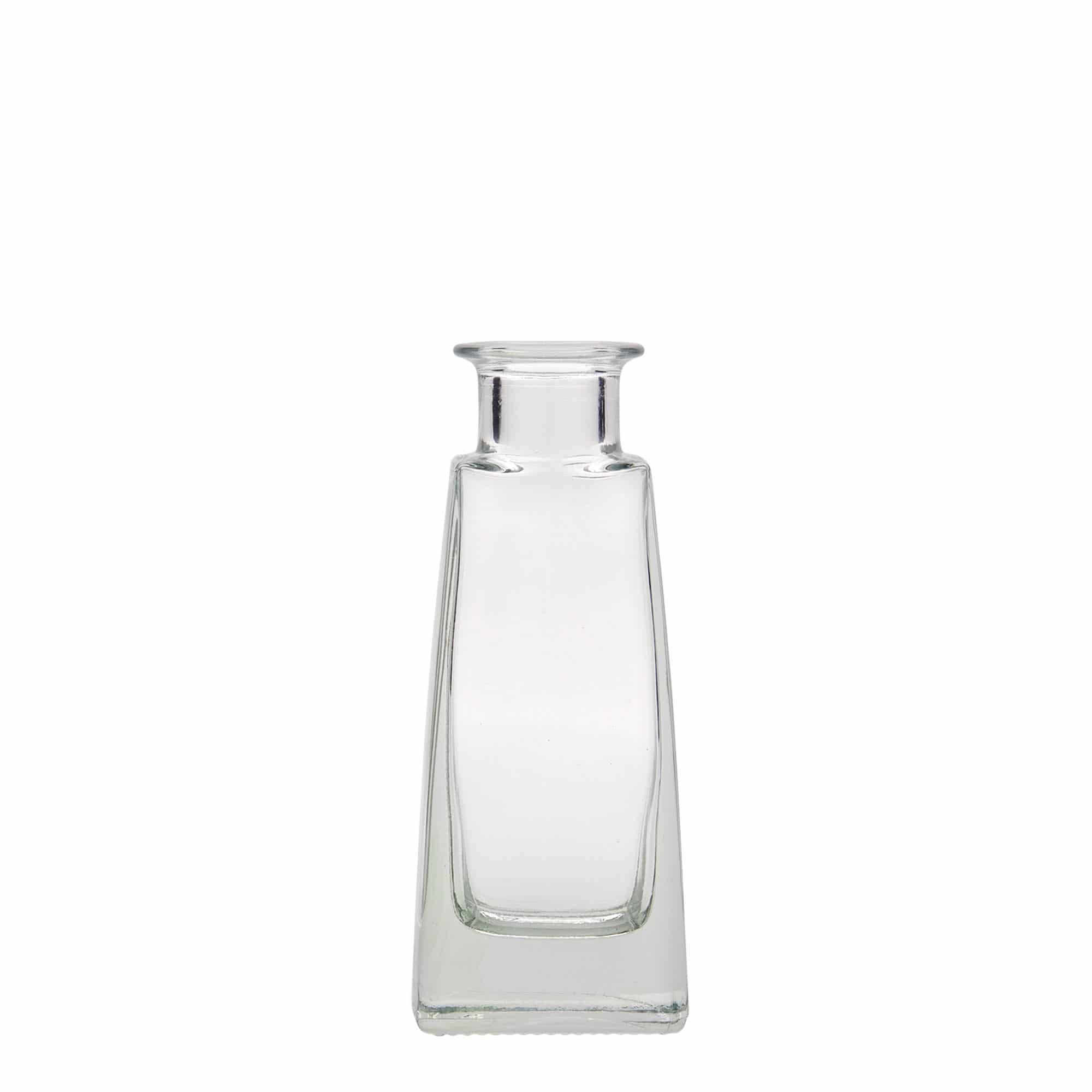 100 ml glassflaske "Timmy", firkantet, åpning: Kork 100 ml glassflaske "Timmy", firkantet, åpning: Kork
