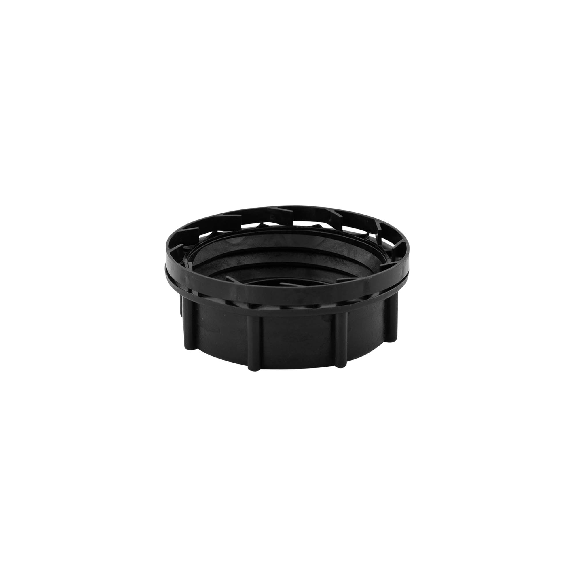 Skrukork, PP-plast, svart, for åpning: ND55
