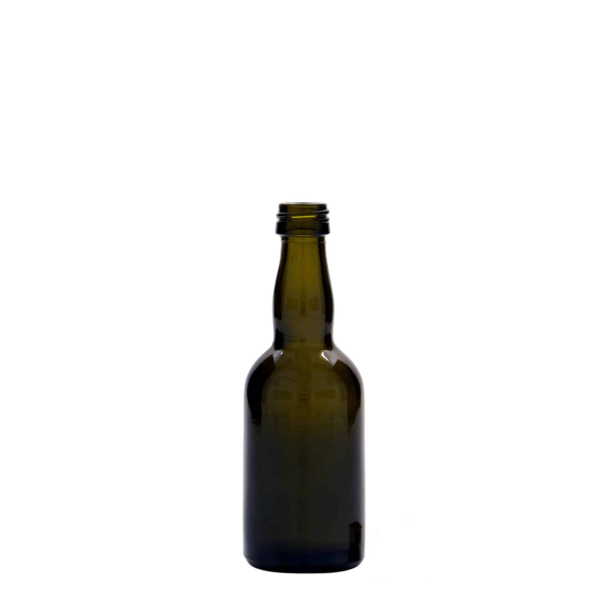 50 ml glassflaske "Proba", antikkgrønn, åpning: PP 18 50 ml glassflaske "Proba", antikkgrønn, åpning: PP 18