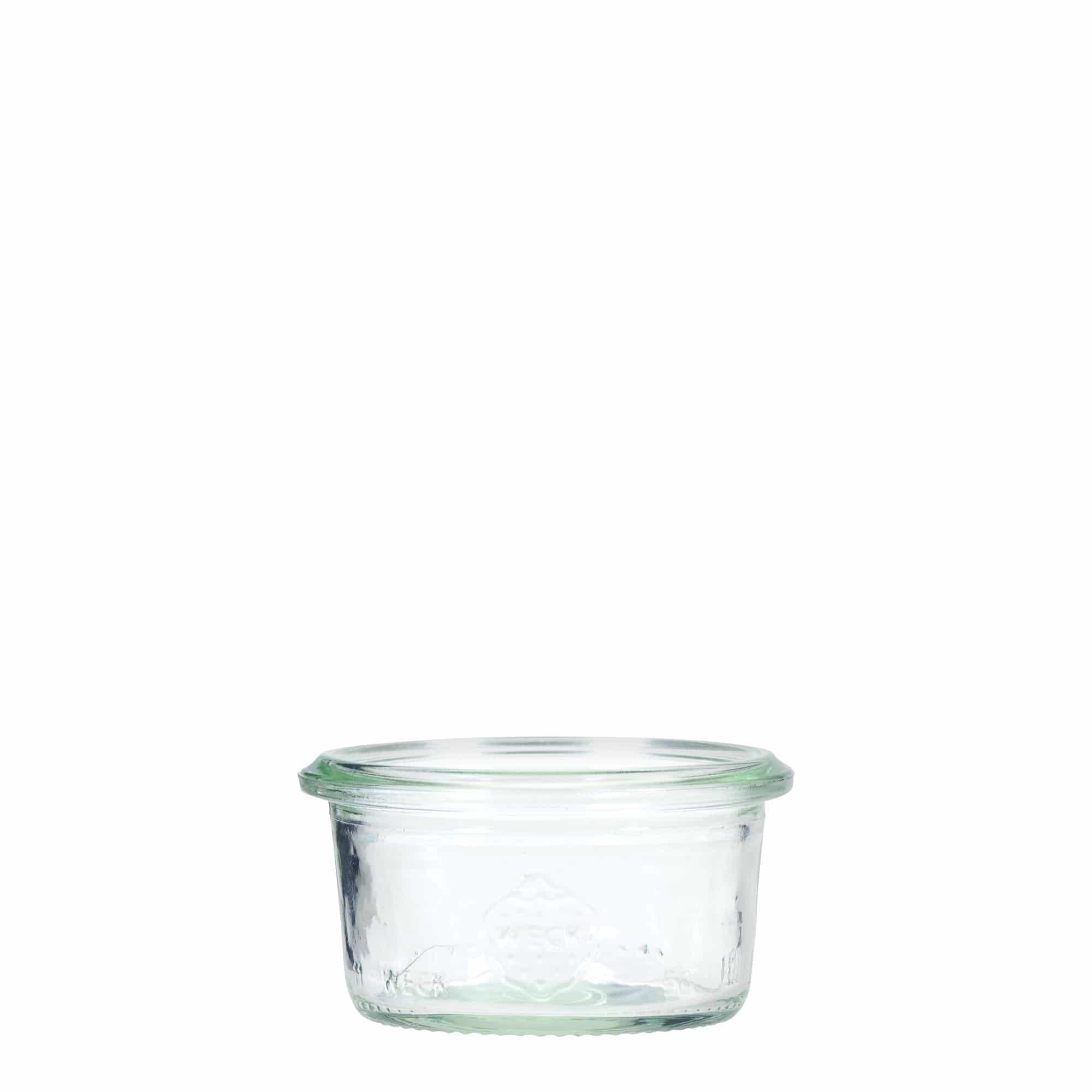 12x 50 ml WECK-sylteglass av terrintype med glasslokk RR 60