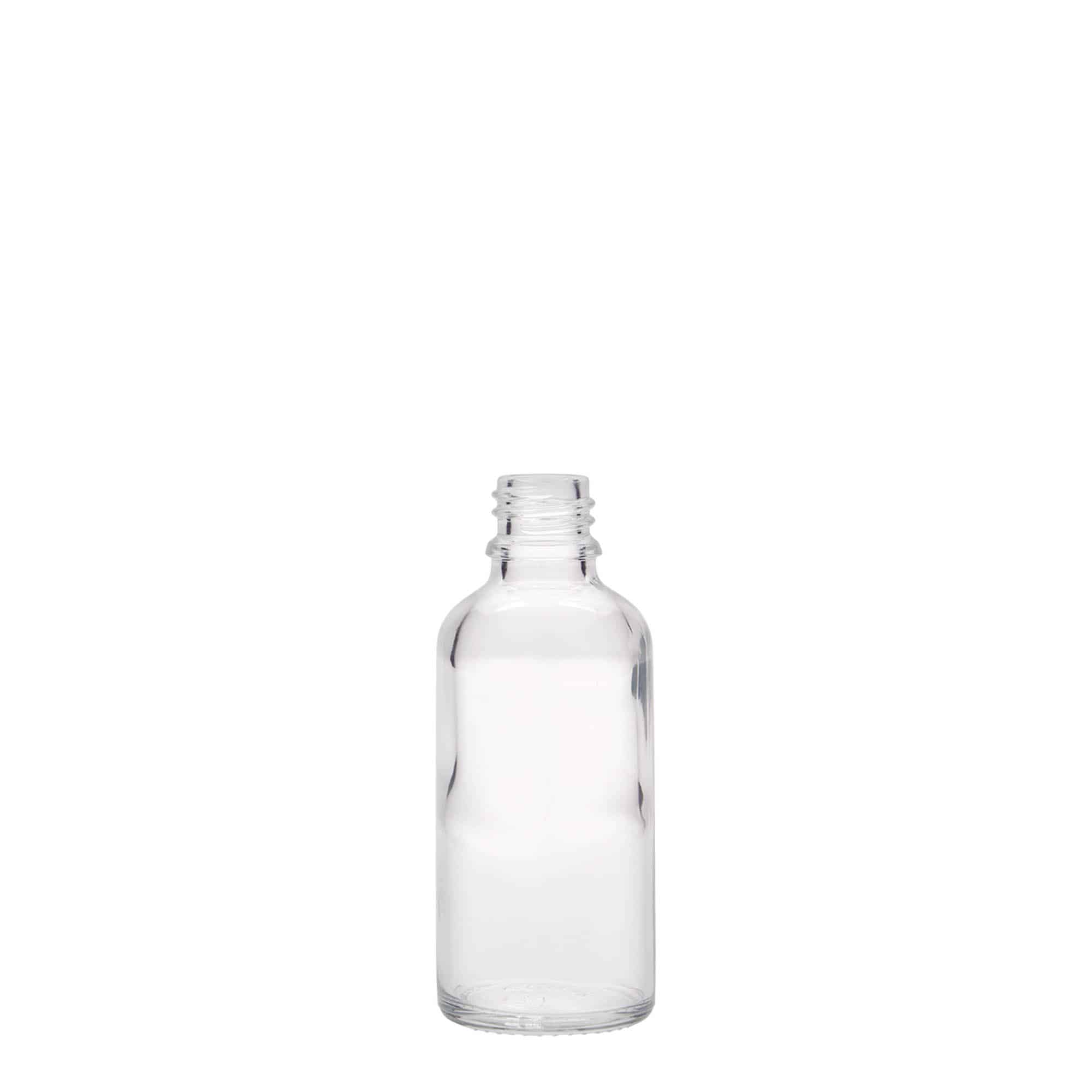 50 ml medisinflaske, glass, åpning: DIN 18 50 ml medisinflaske, glass, åpning: DIN 18