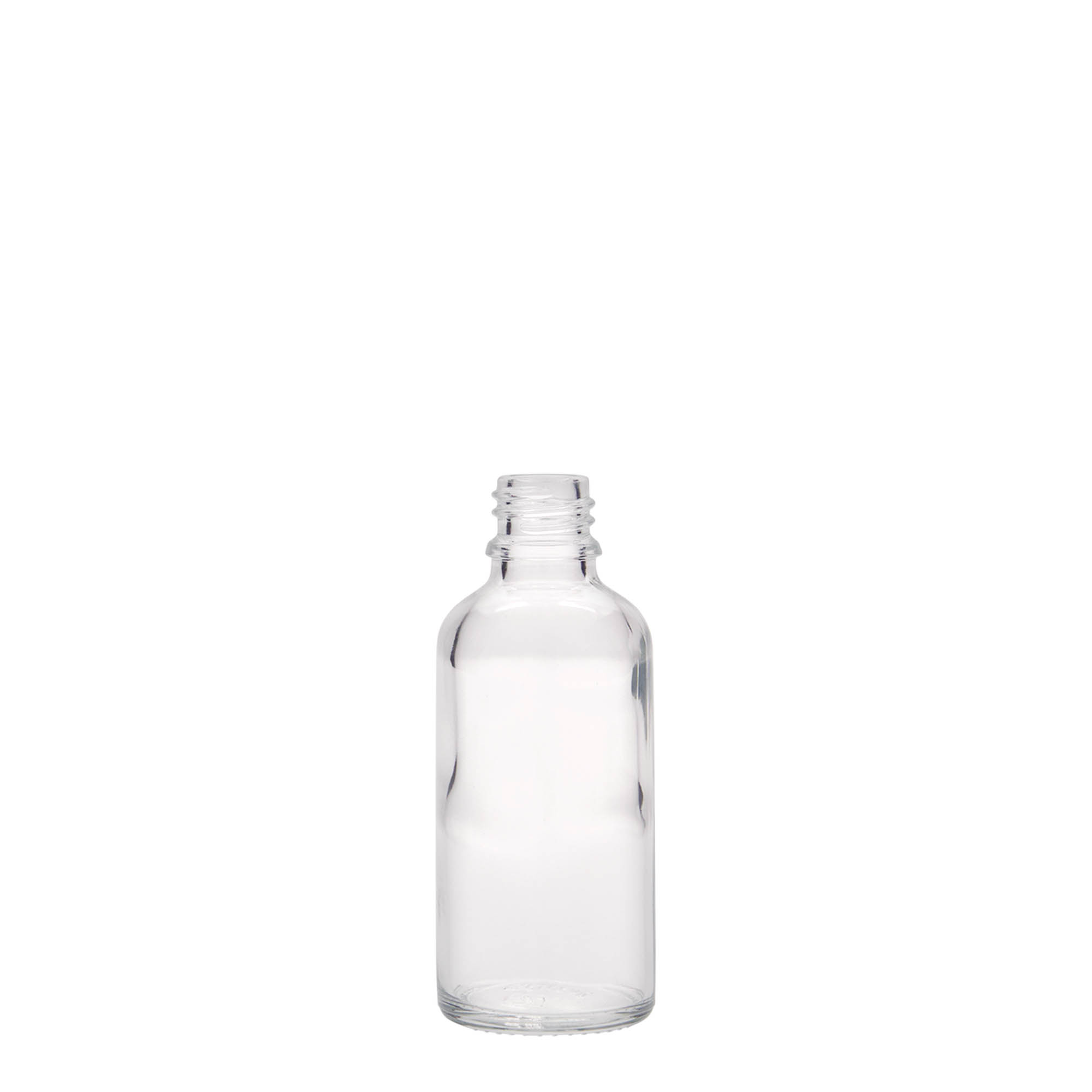 50 ml medisinsk flaske, glass, åpning: DIN 18 50 ml medisinsk flaske, glass, åpning: DIN 18